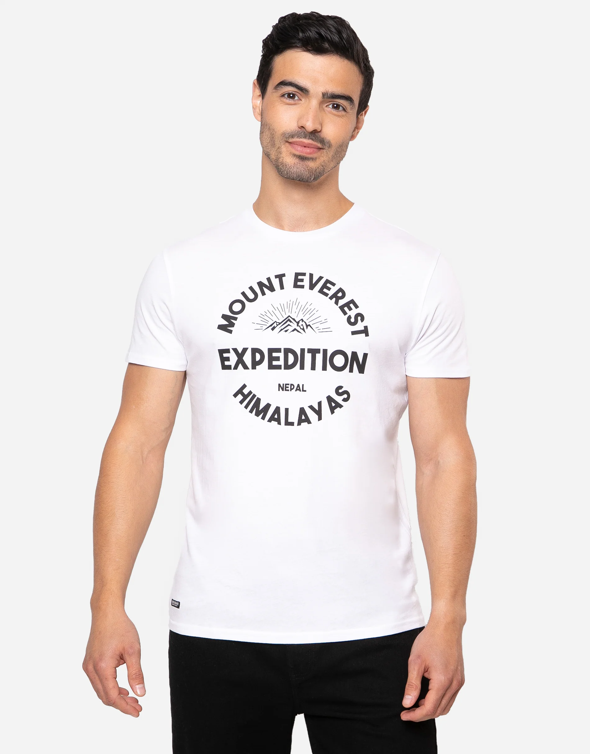 3 Pack LA Short Sleeve Crew Neck T-Shirts in Navy/Grey Marl/White - Image 4