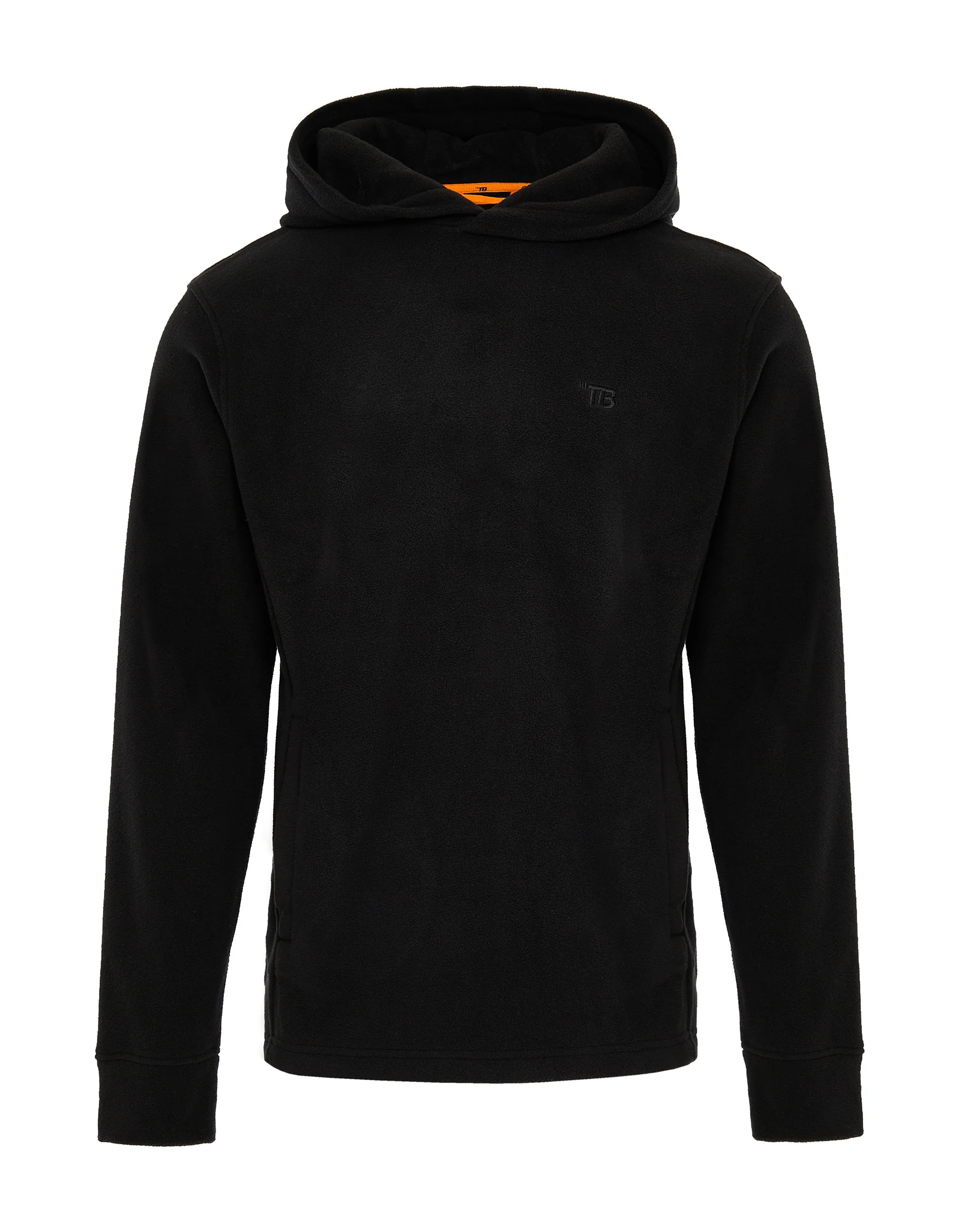 Microfleece Overhead Hoodie in Black - Image 5