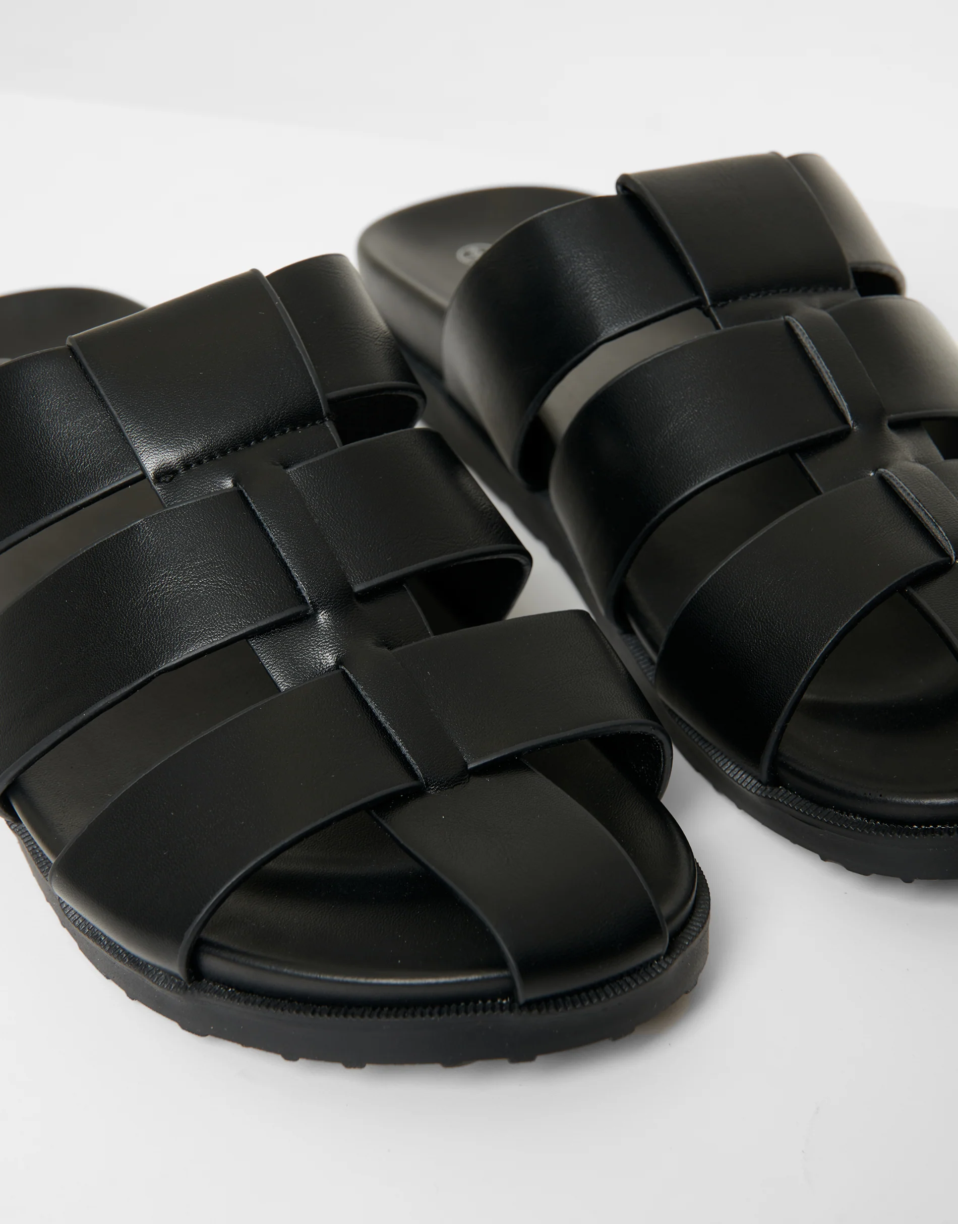Gladiator Sandals in Black - Image 3