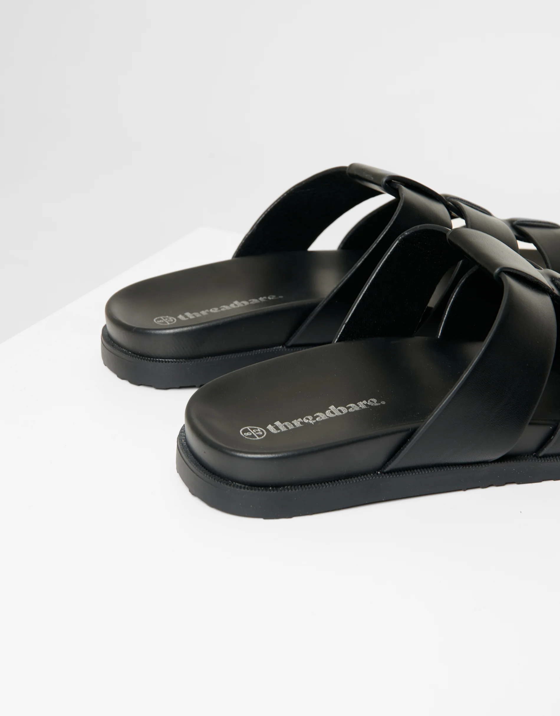Gladiator Sandals in Black - Image 4