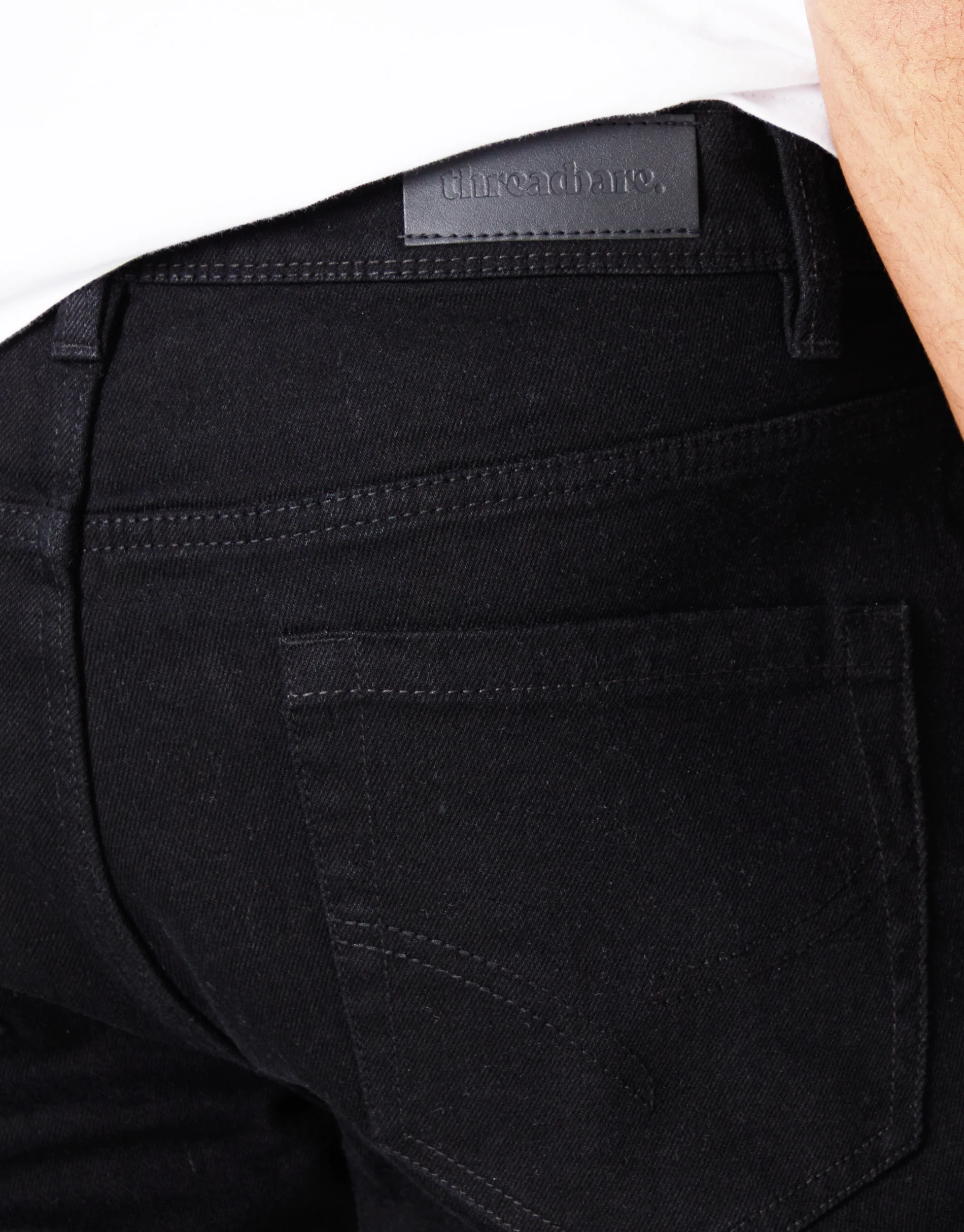Slim Fit Jeans in Black - Image 4