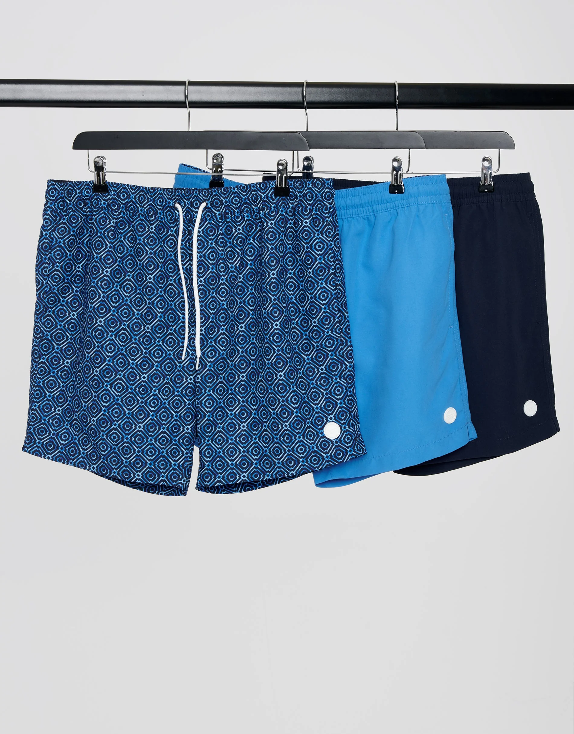 3 Pack Mix Swim Shorts in Blue - Image 6