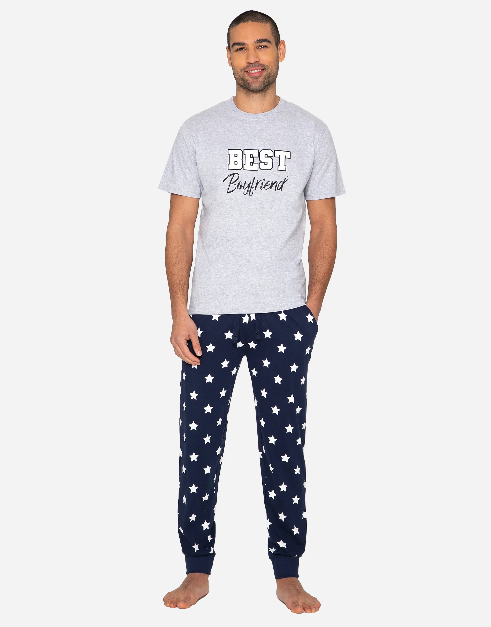 Cotton Pyjama Set in Grey