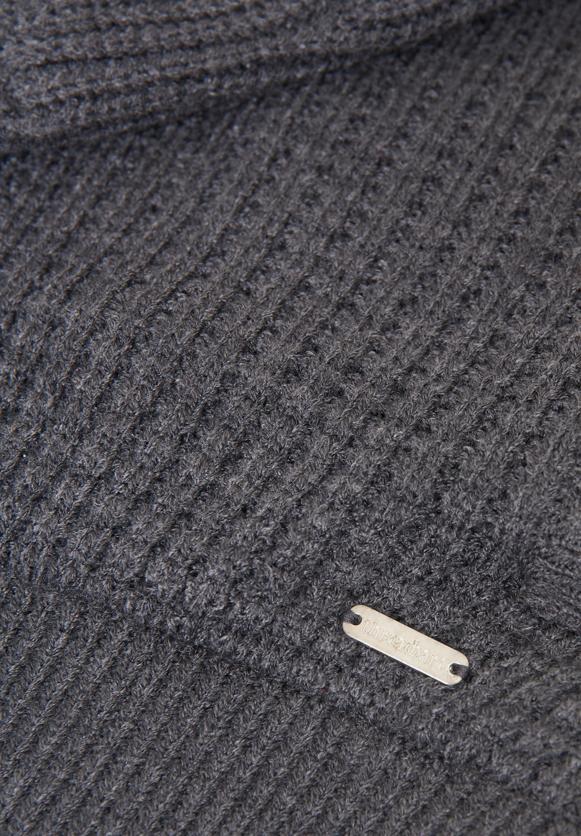 Zip Up Microfleece Lined Cardigan in Charcoal Grey Marl - Image 6