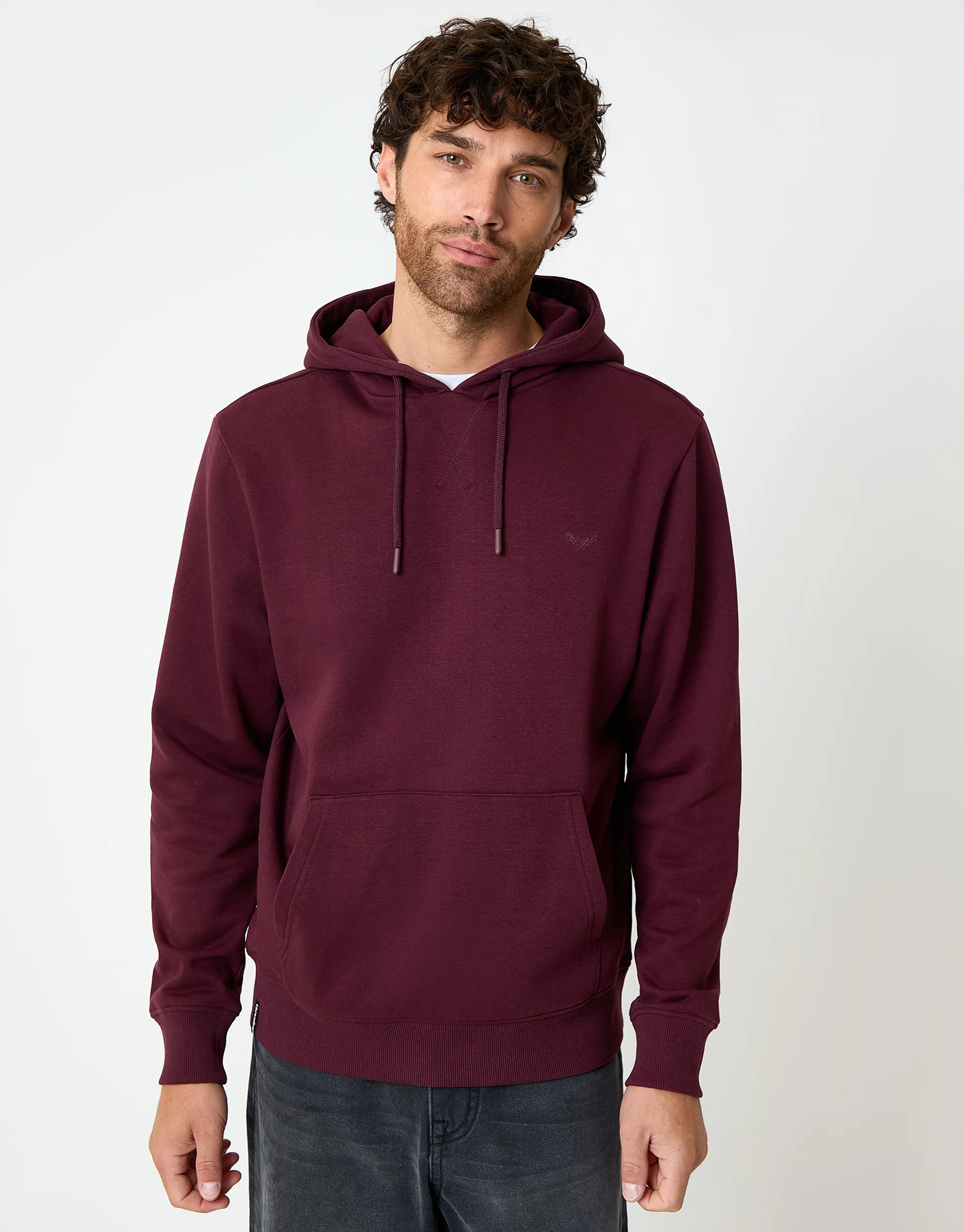 Overhead Hoodie in Burgundy