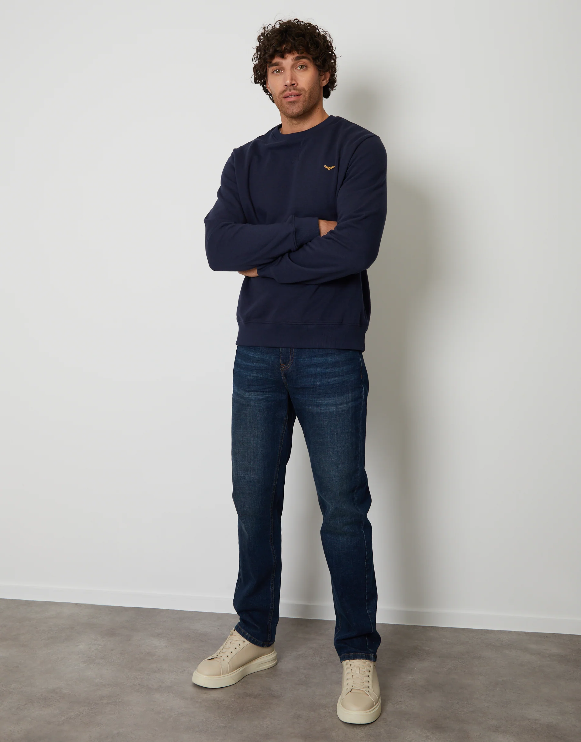 3 Pack Crew Neck Sweatshirts in Dark Mix - Image 4