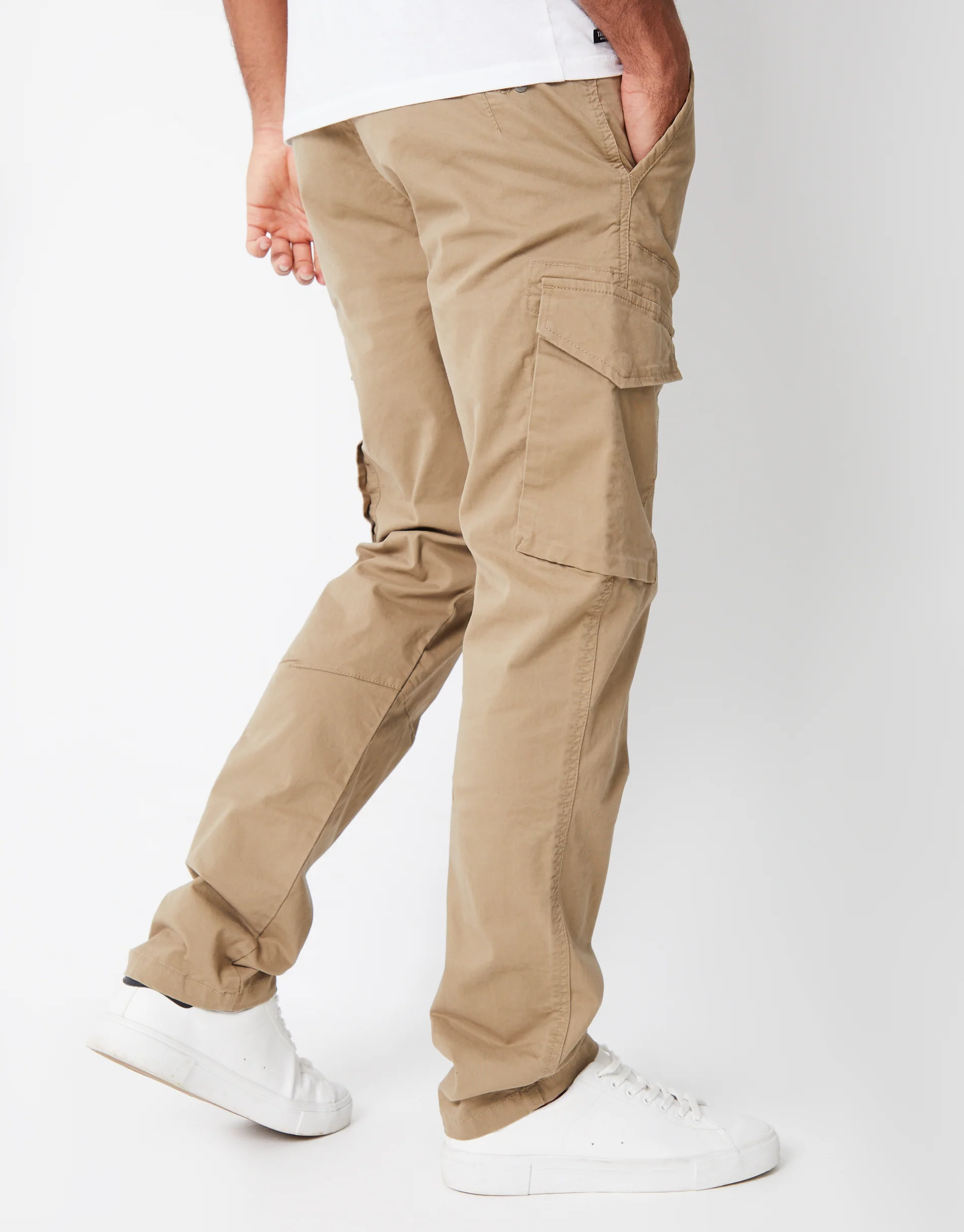 Cargo Style Trouser in Dark Stone - Image 3