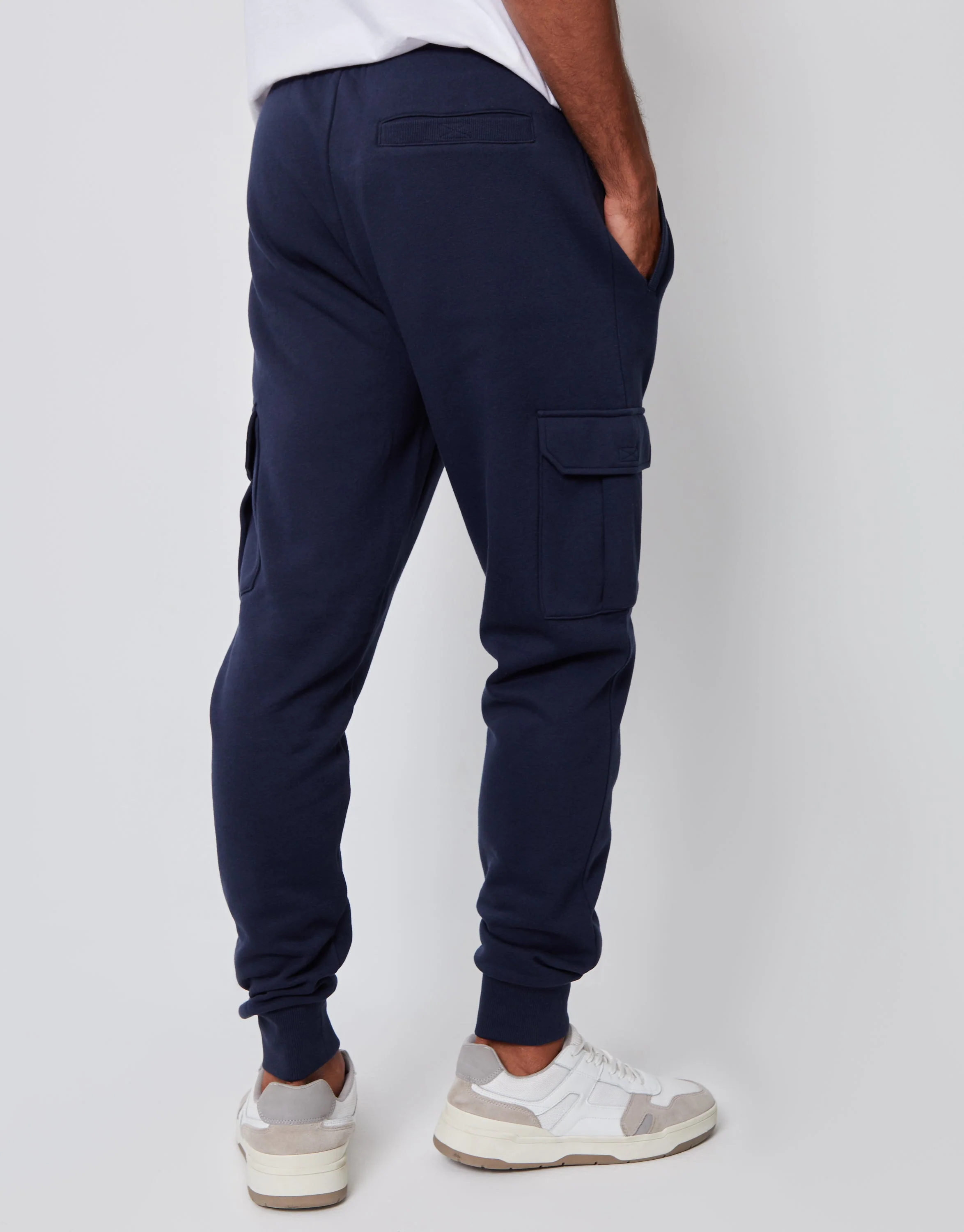 Cargo Style Joggers in Navy - Image 3