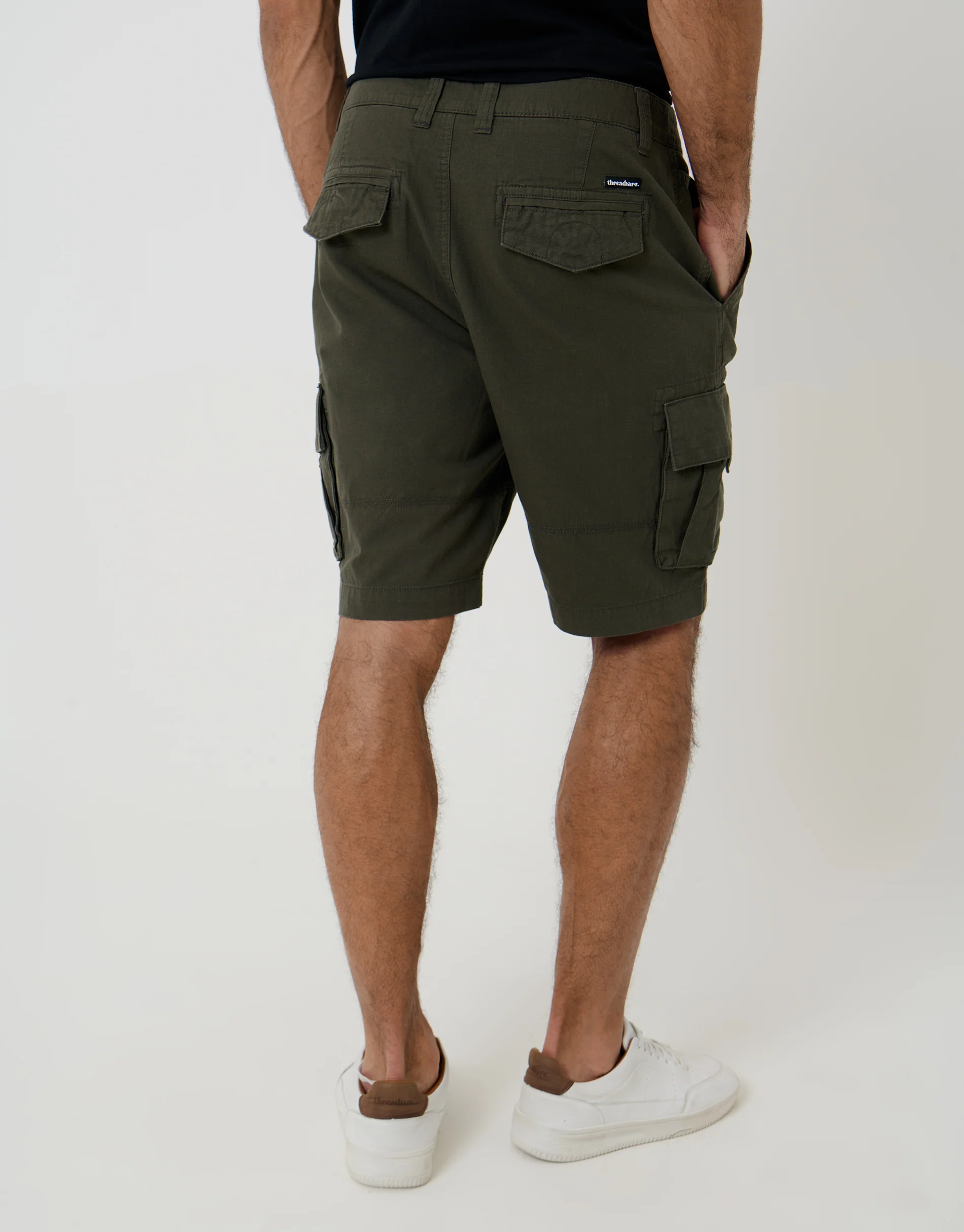 Cargo Shorts in Forest Green - Image 3