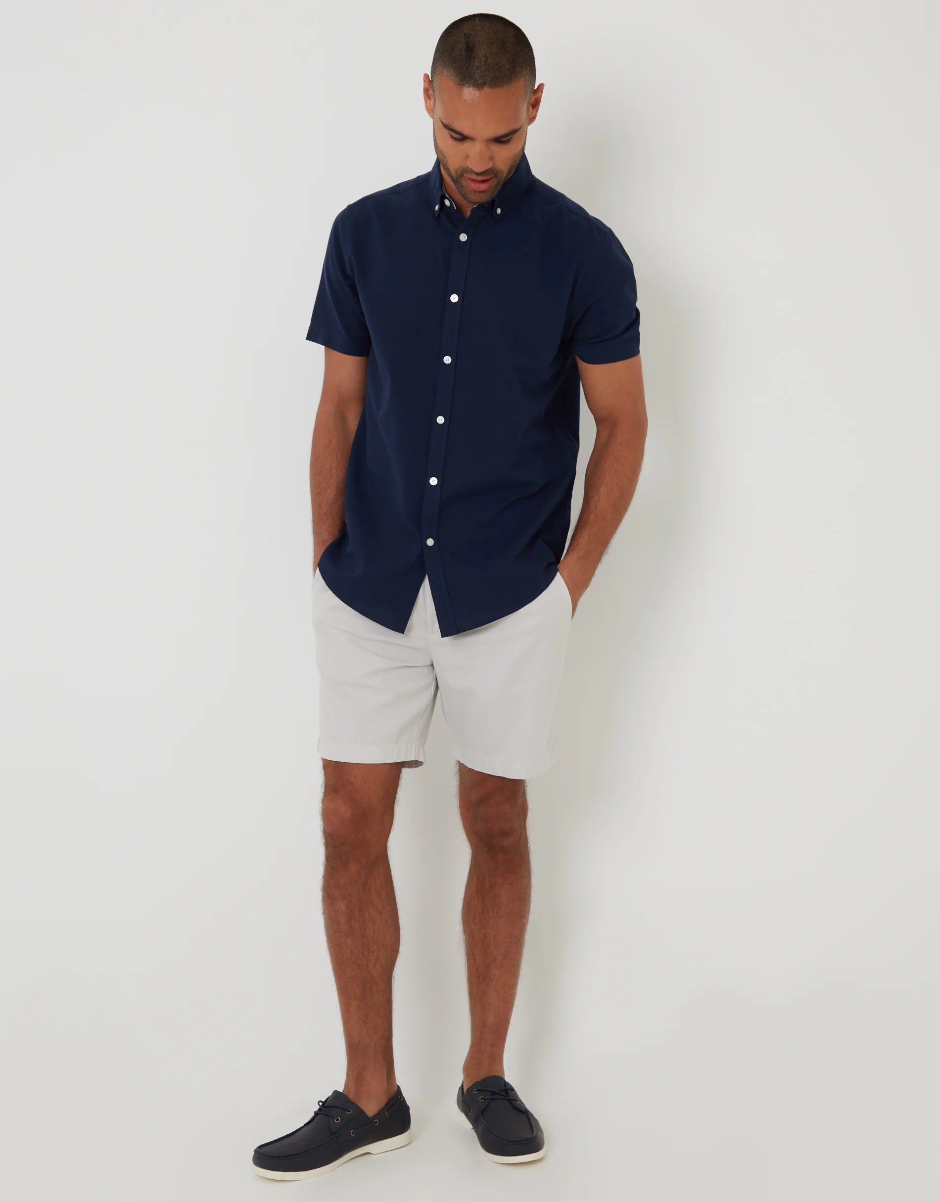 Short Sleeve Shirt in Navy - Image 3