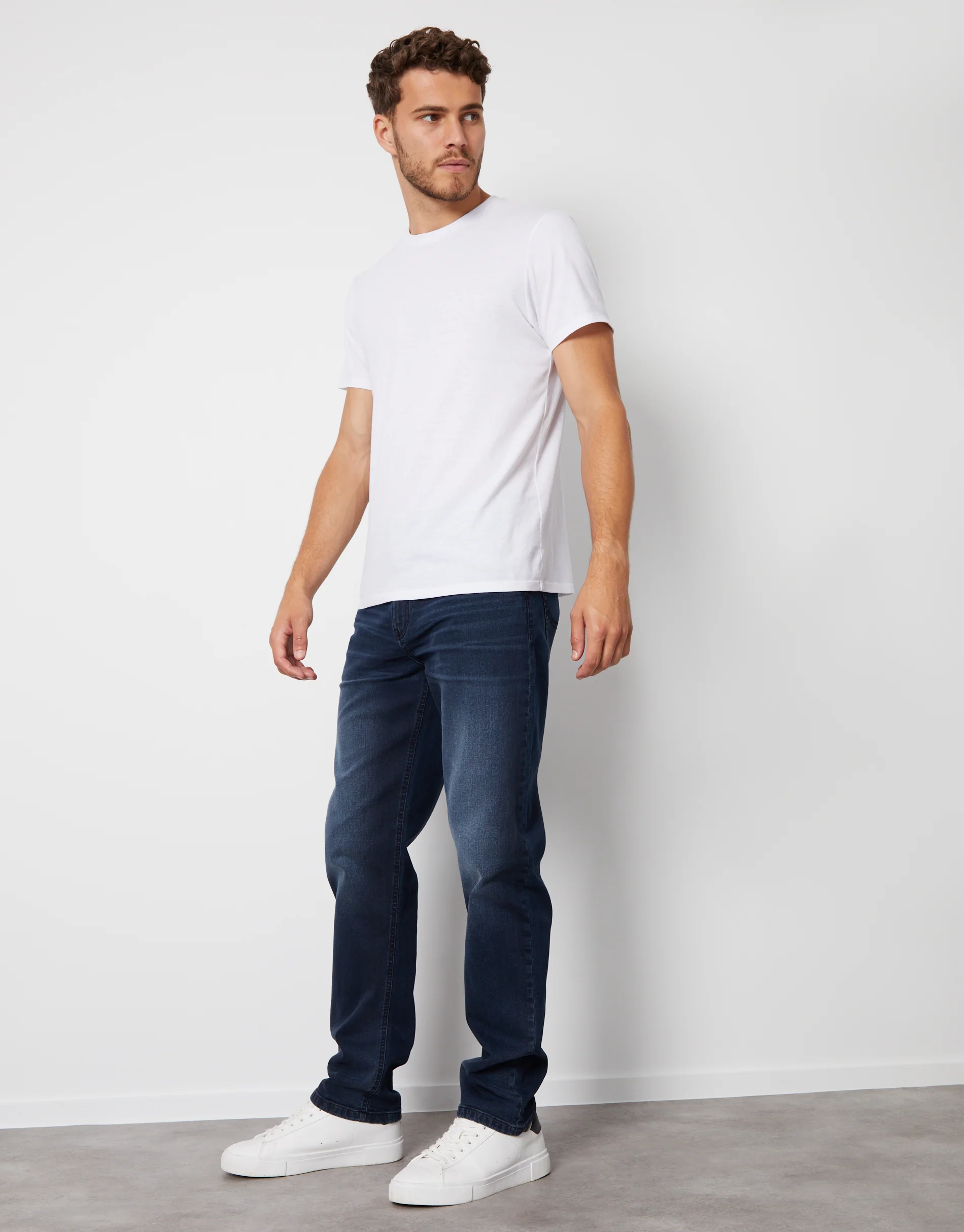 Straight Leg Jeans in Ink Wash - Image 3