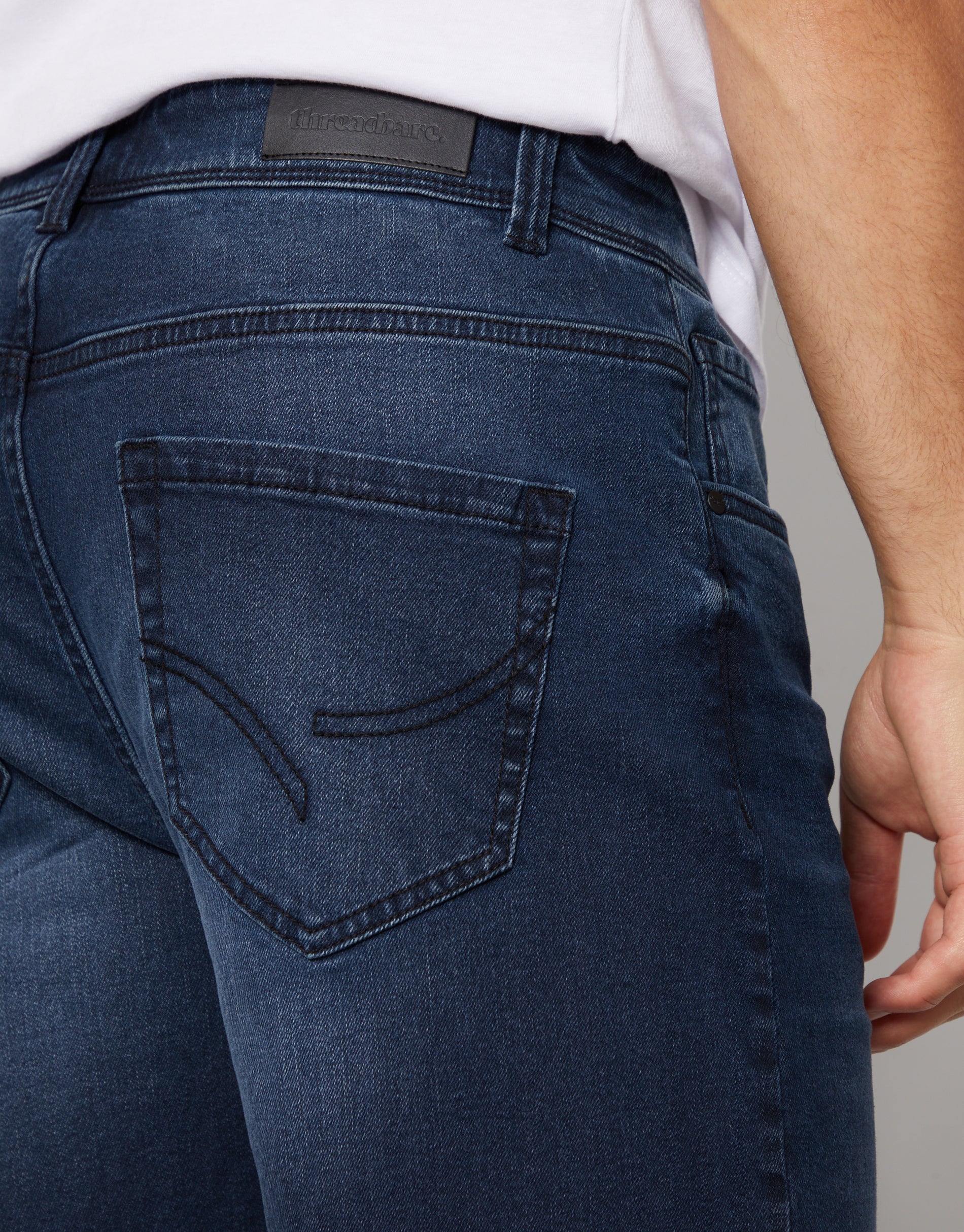 Straight Leg Jeans in Ink Wash - Image 4