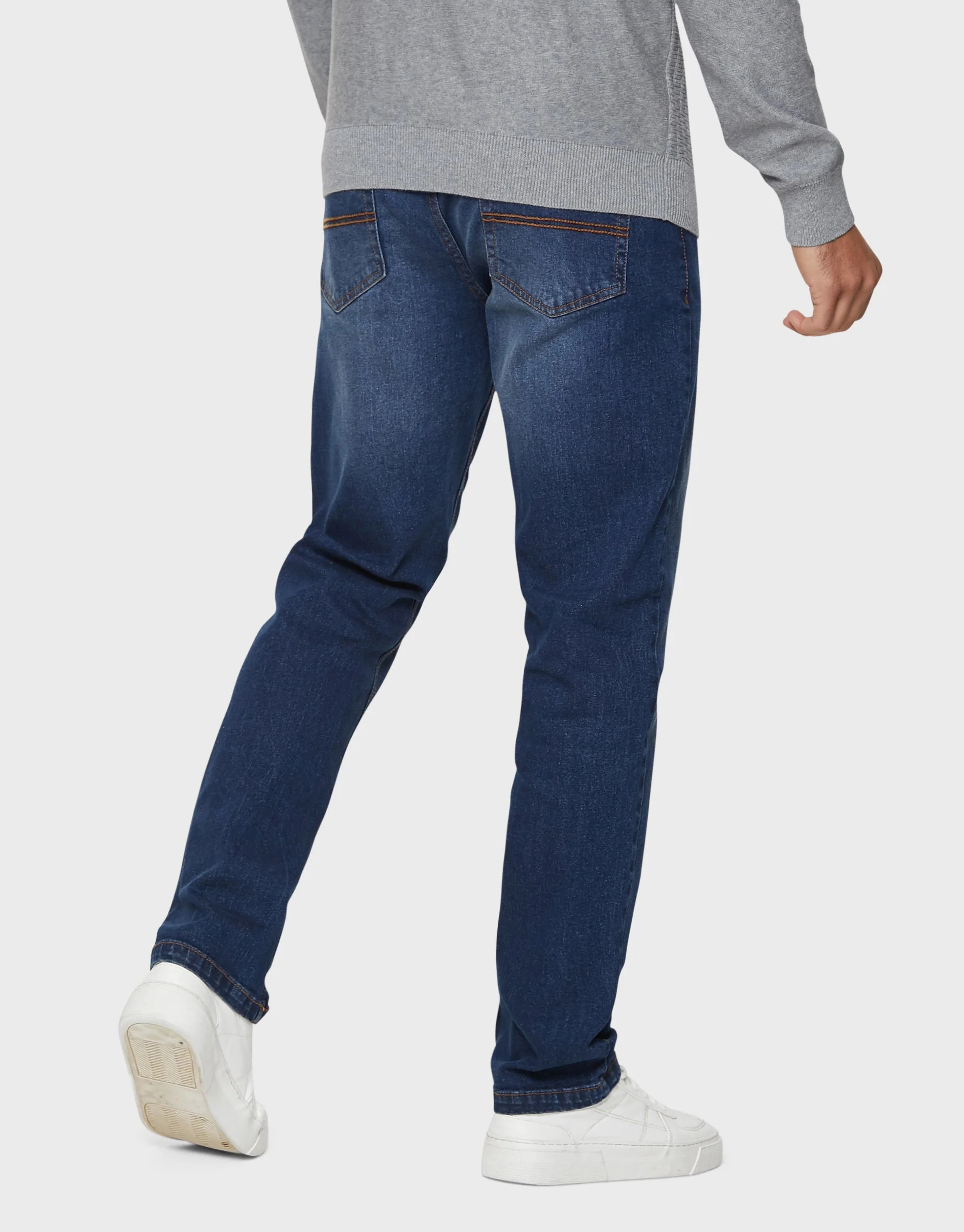 Slim Fit Jeans in Mid Blue - Image 2