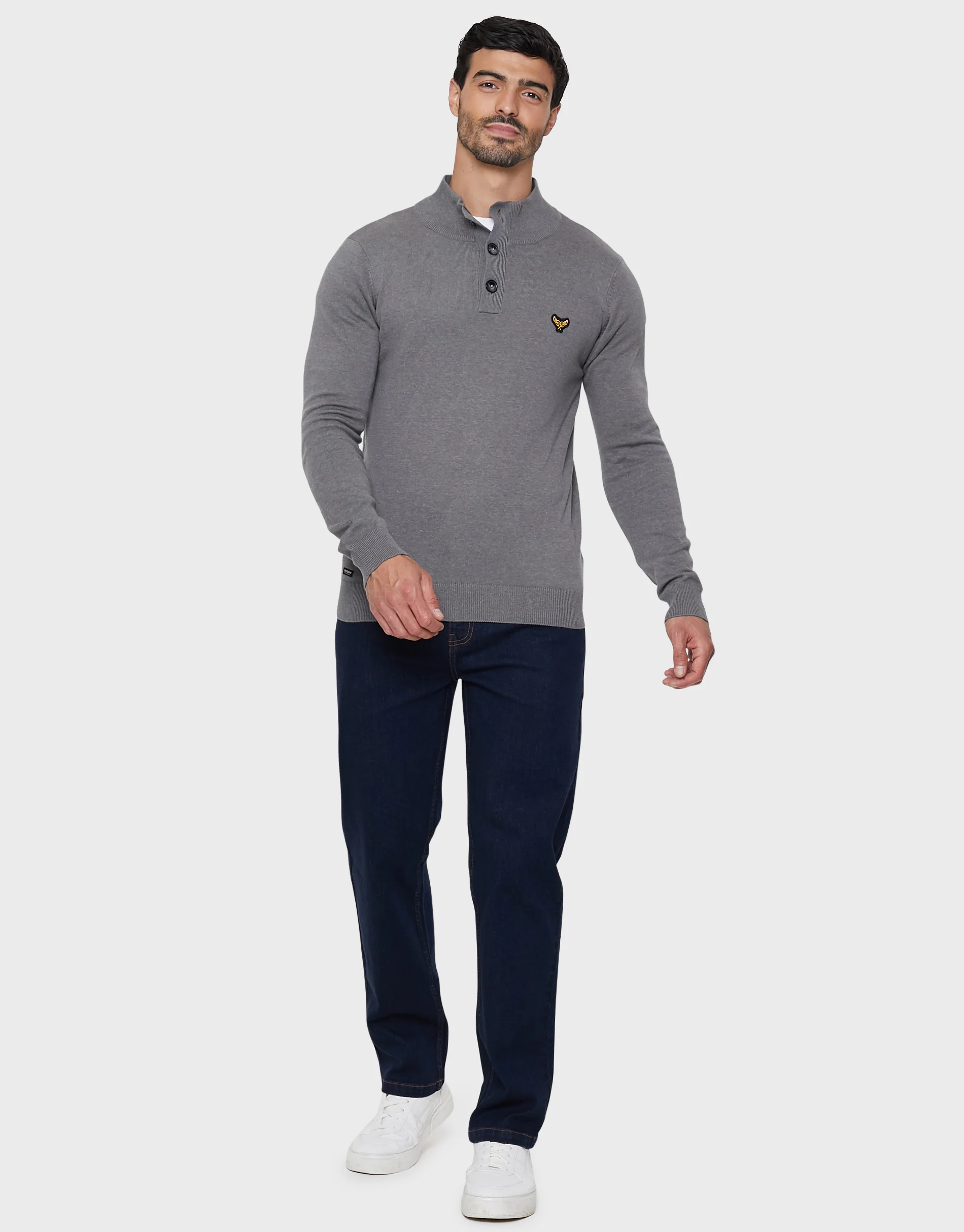Straight Leg Belted Jeans in Rinse - Image 3