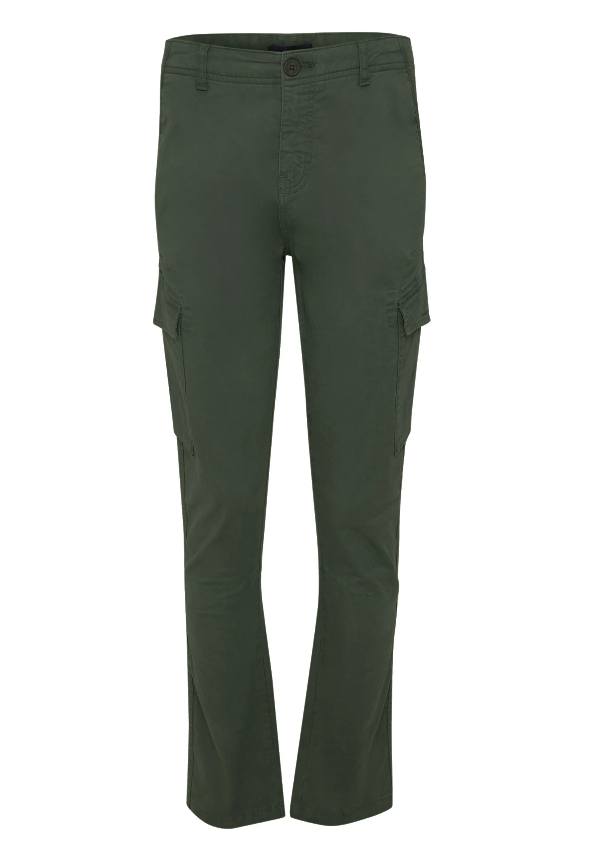 Slim Fit Cargo Style Trouser in Khaki Green - Image 5