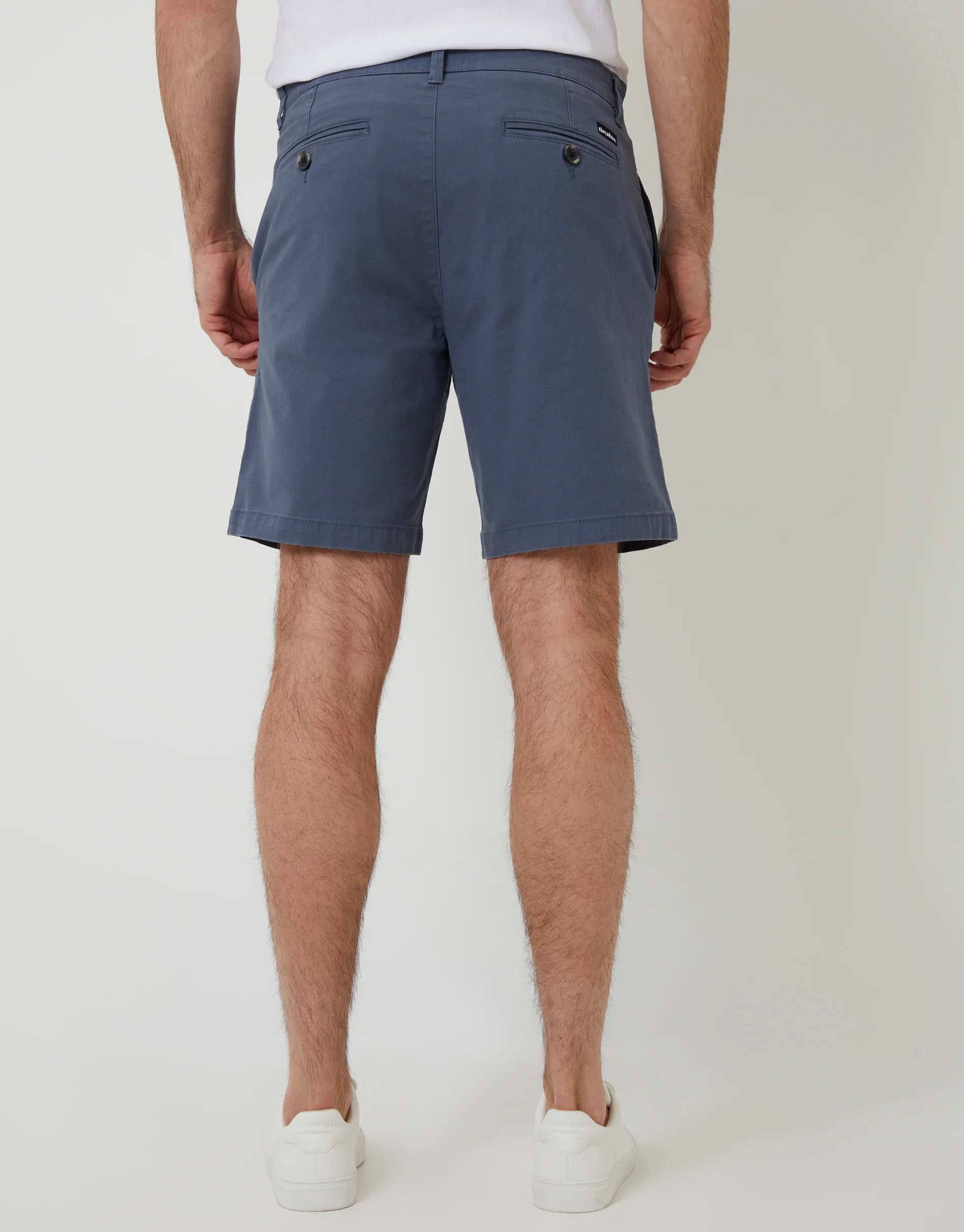 Regular Fit Stretch Chino Shorts in Misty Blue - Image 3