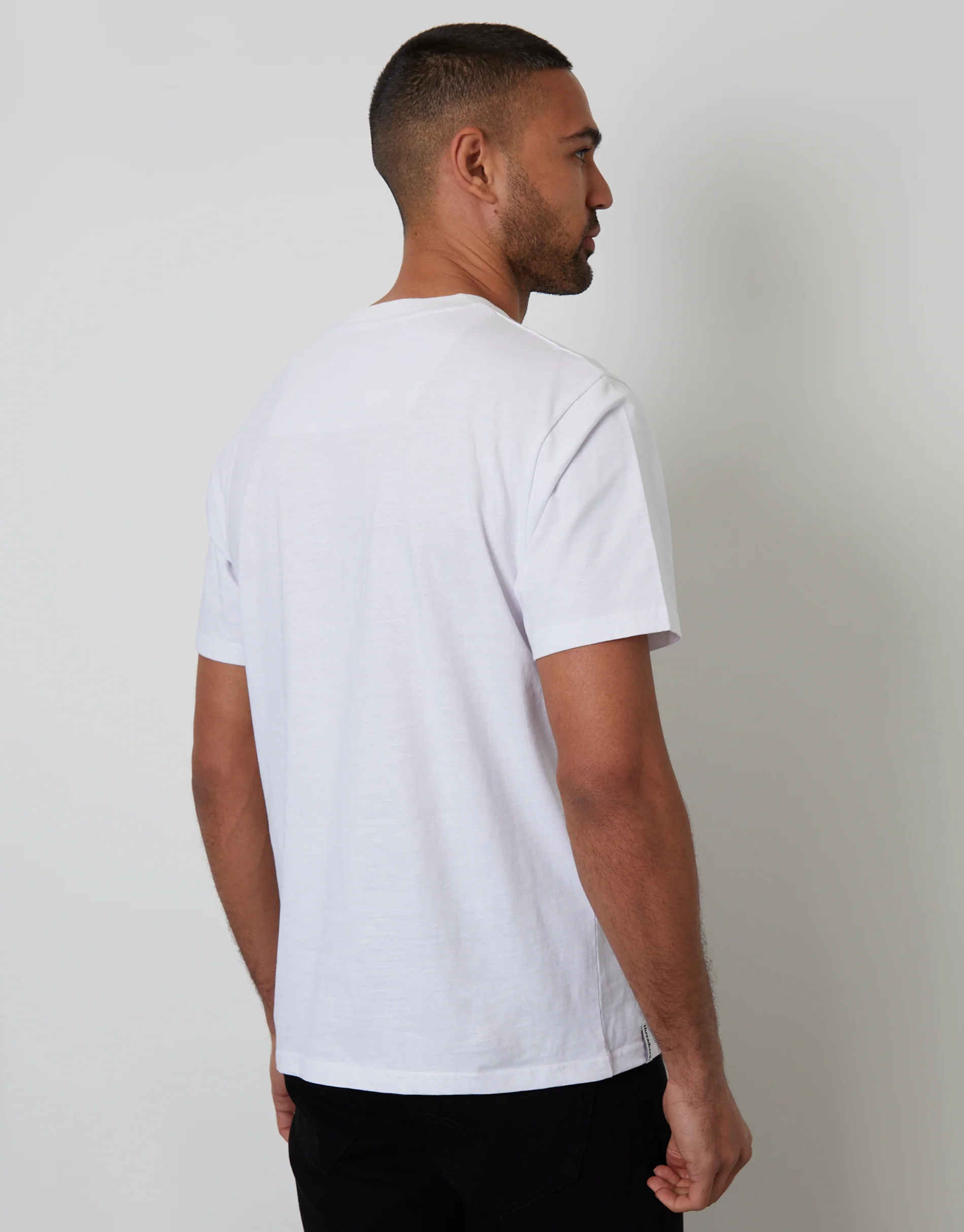 3 Pack Assorted Cotton Jersey Slub Crew Neck T-Shirts - Image 3