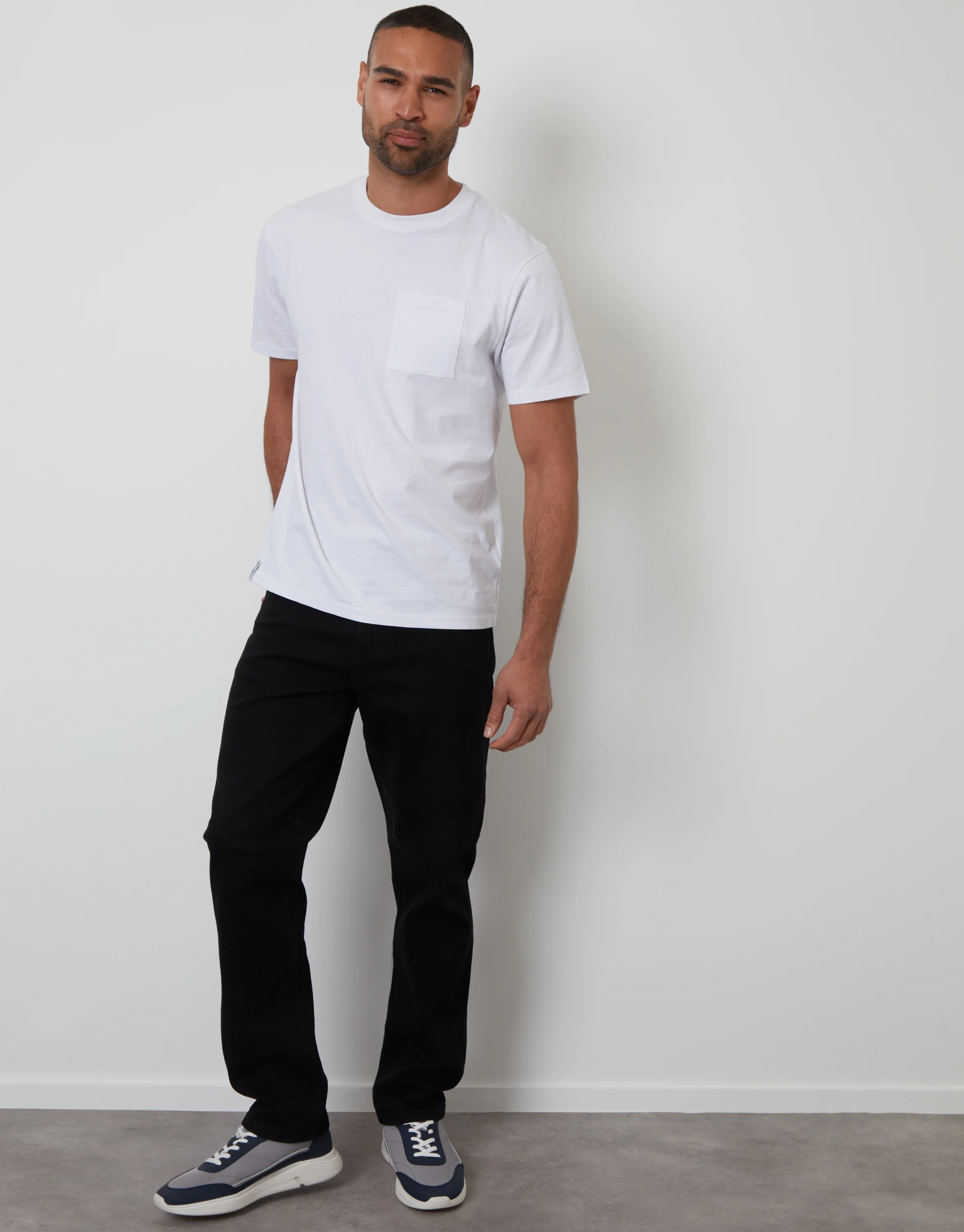 3 Pack Assorted Cotton Jersey Slub Crew Neck T-Shirts - Image 4