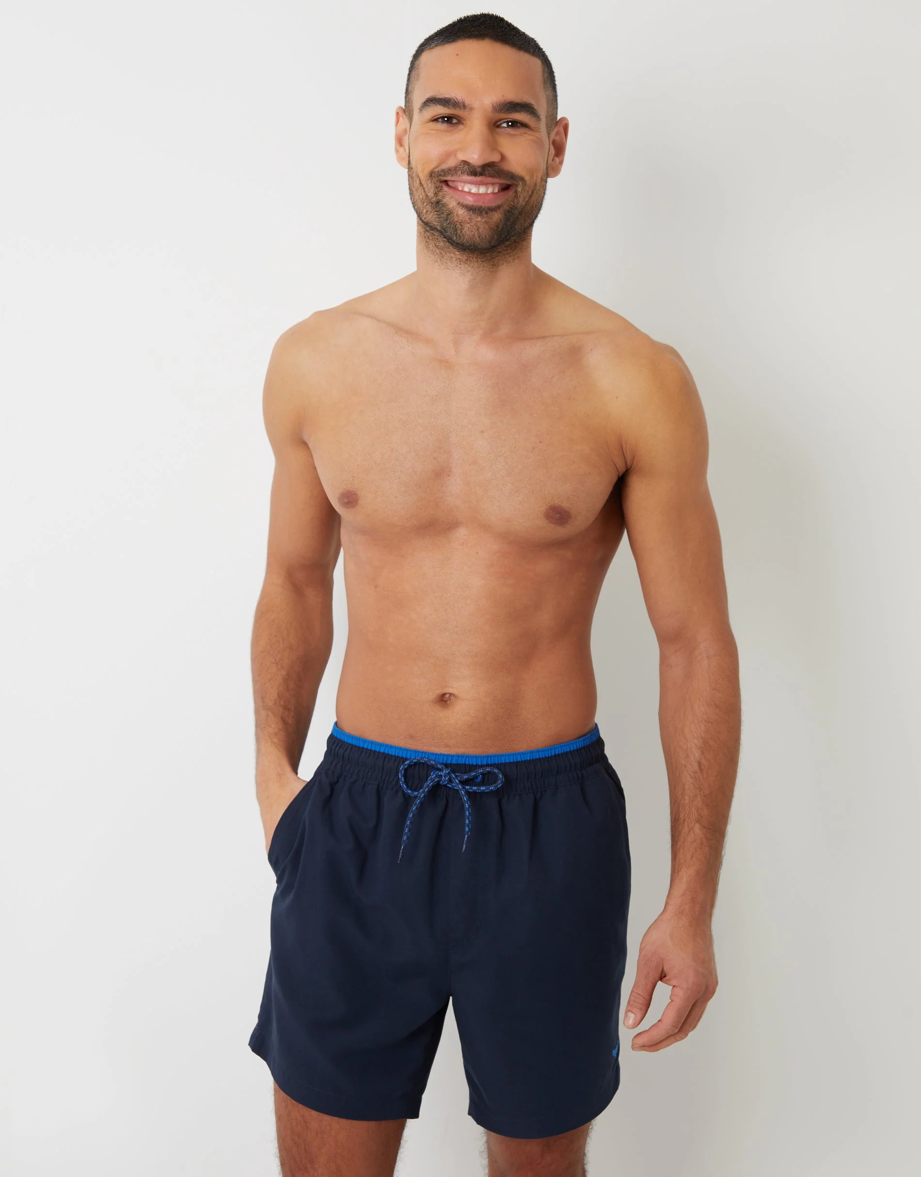 2 Pack Swim Shorts in Navy & Black - Image 4