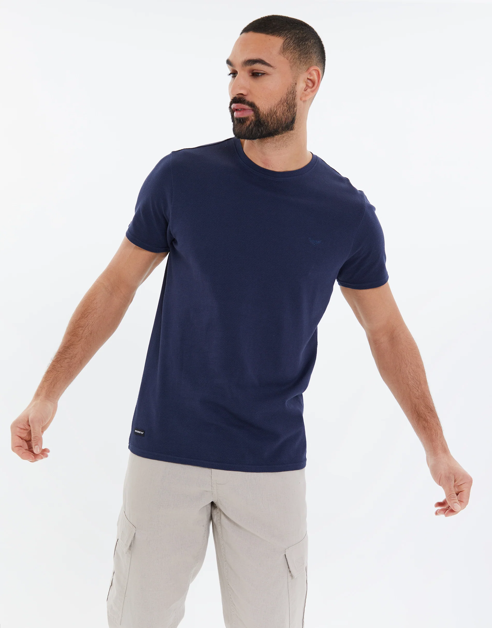 Popcorn Jersey T-Shirt in Navy