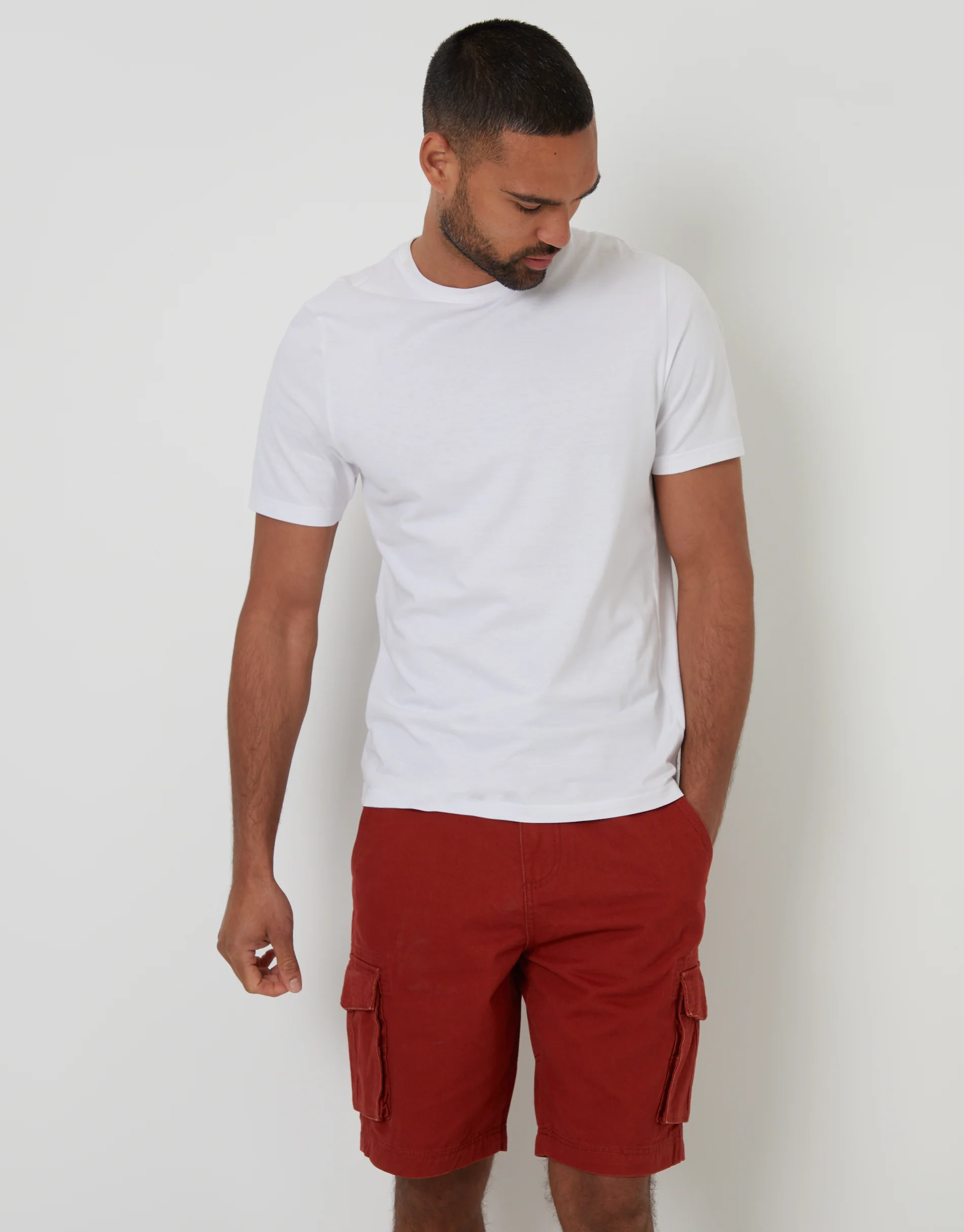 Cargo Shorts in Rust Orange