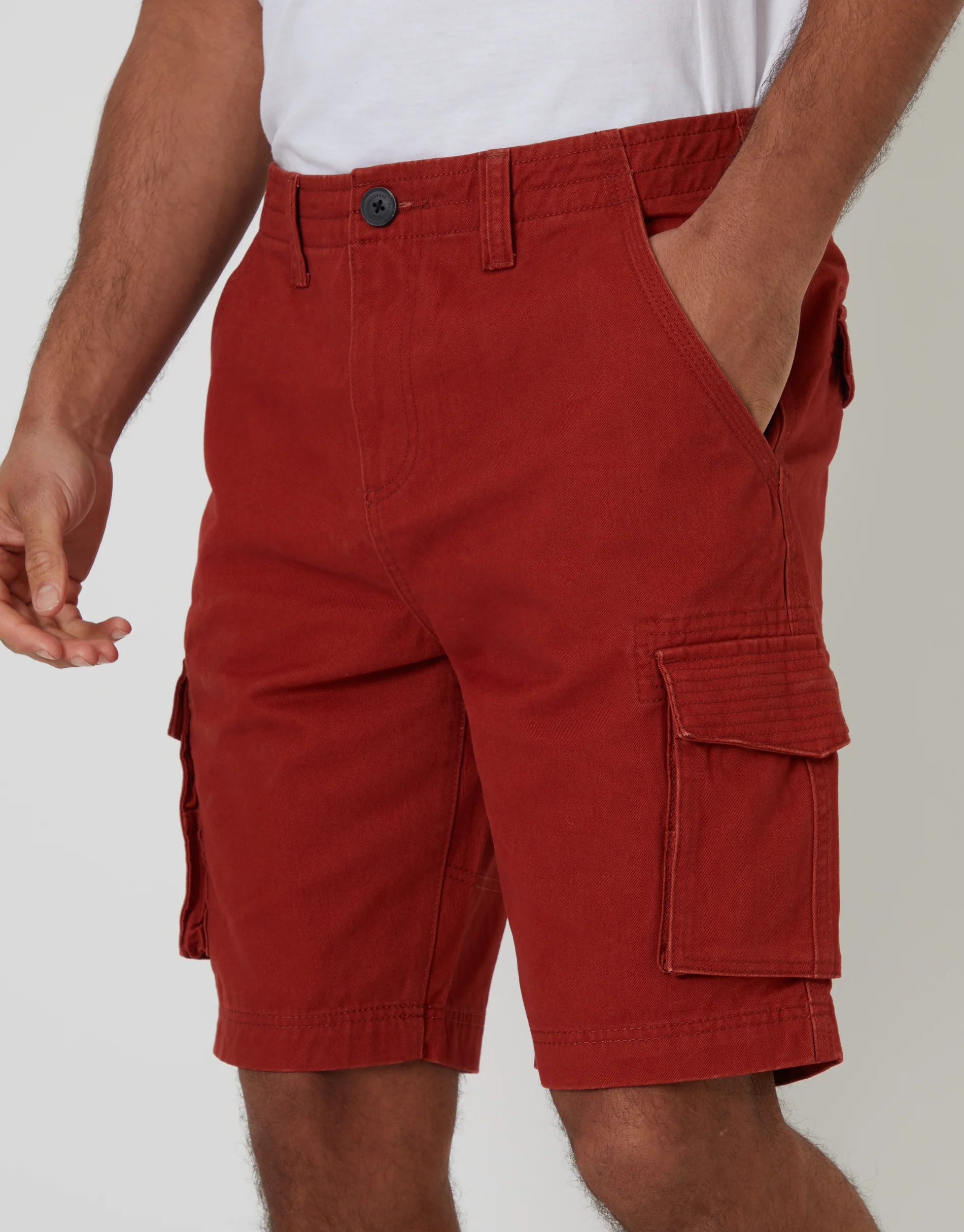Cargo Shorts in Rust Orange - Image 4