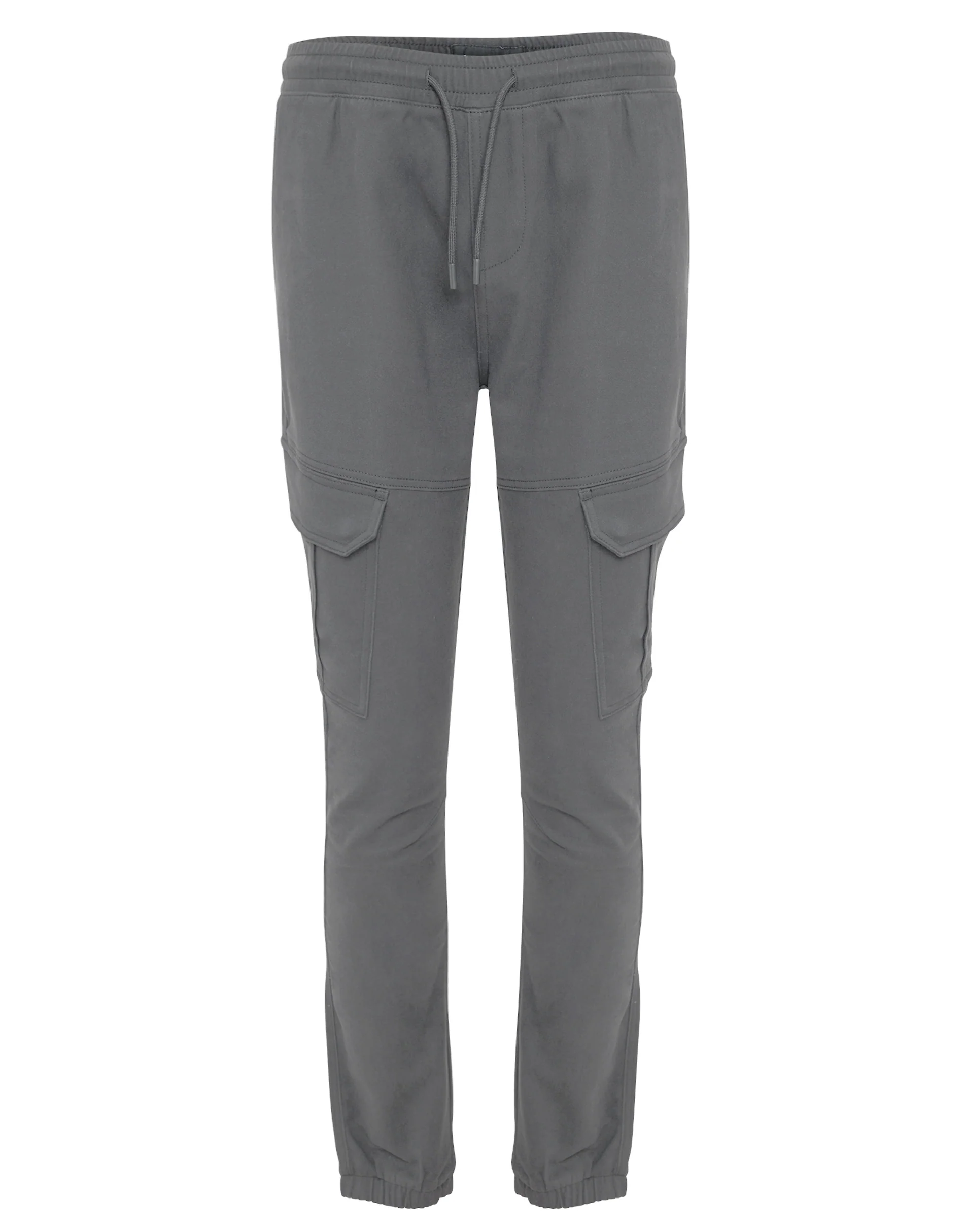 Slim Fit Cargo Pocket Jogger Style Trousers in Slate Grey - Image 5