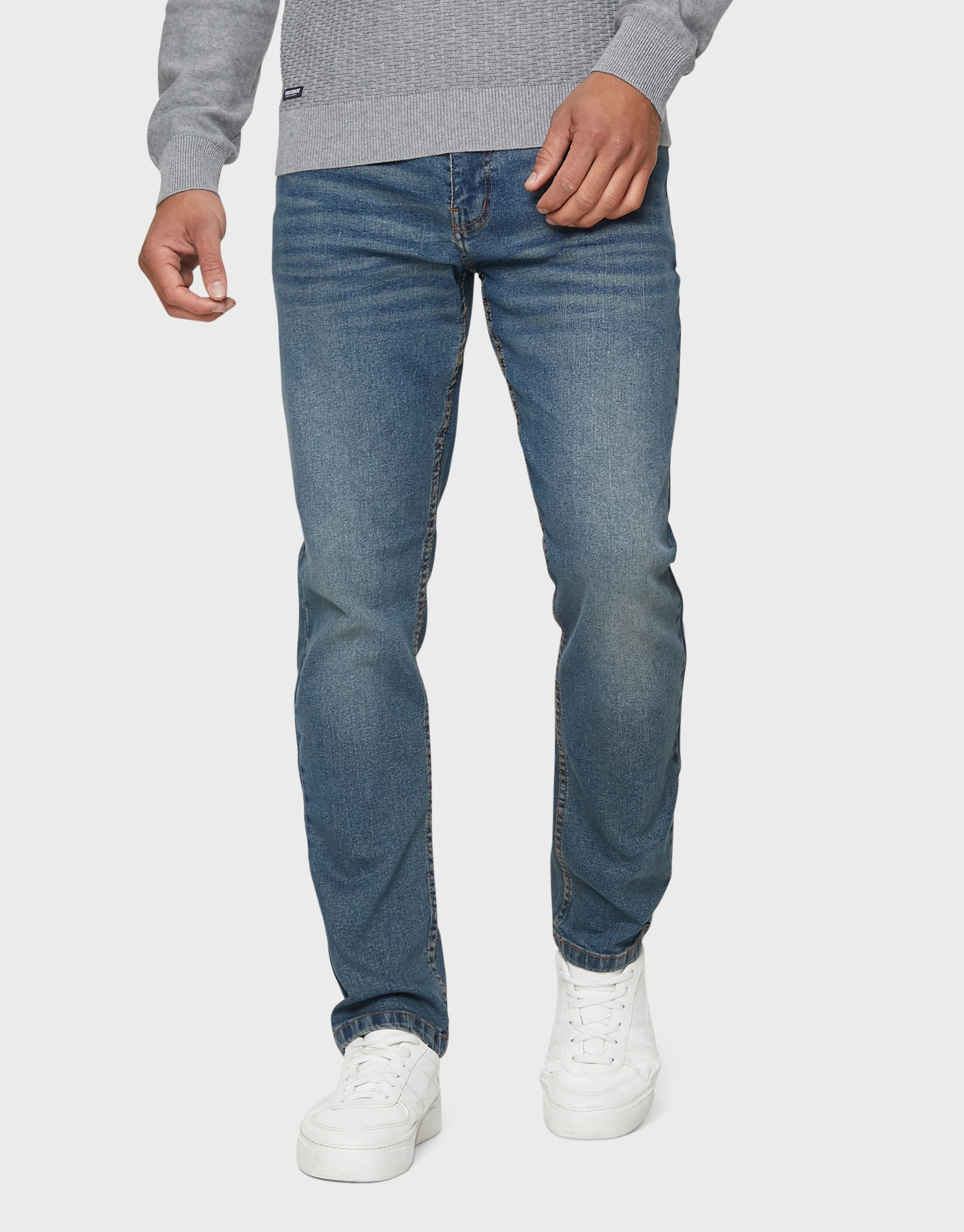 Slim Fit Jeans in Dirty Wash