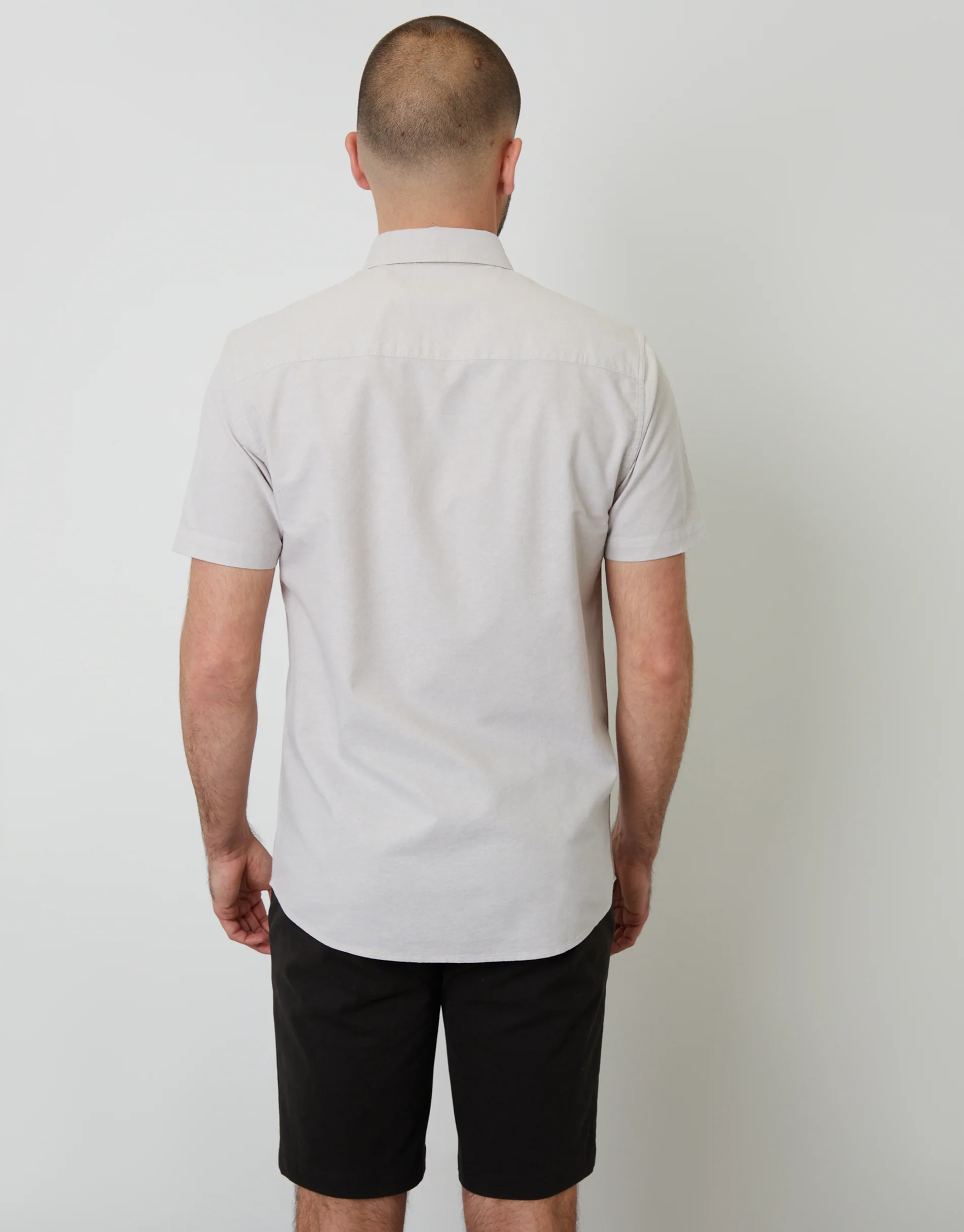 Short Sleeve Shirt in Stone - Image 2