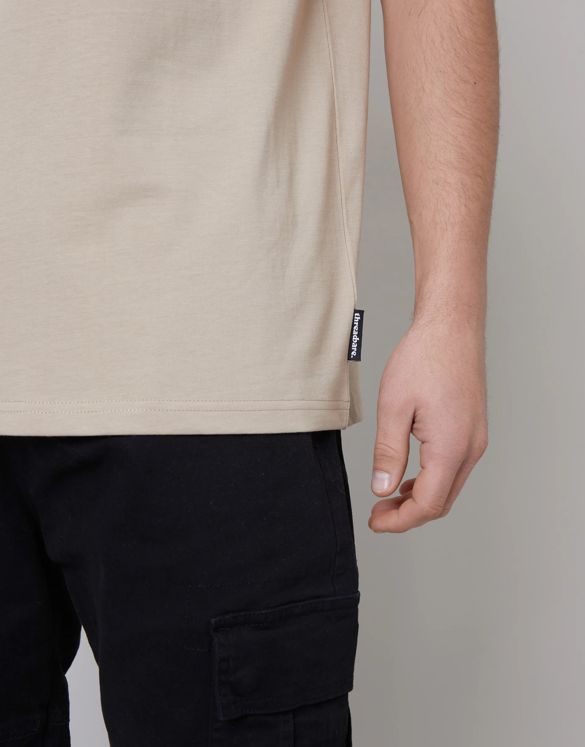 Relaxed Fit T-Shirt in Taupe - Image 4