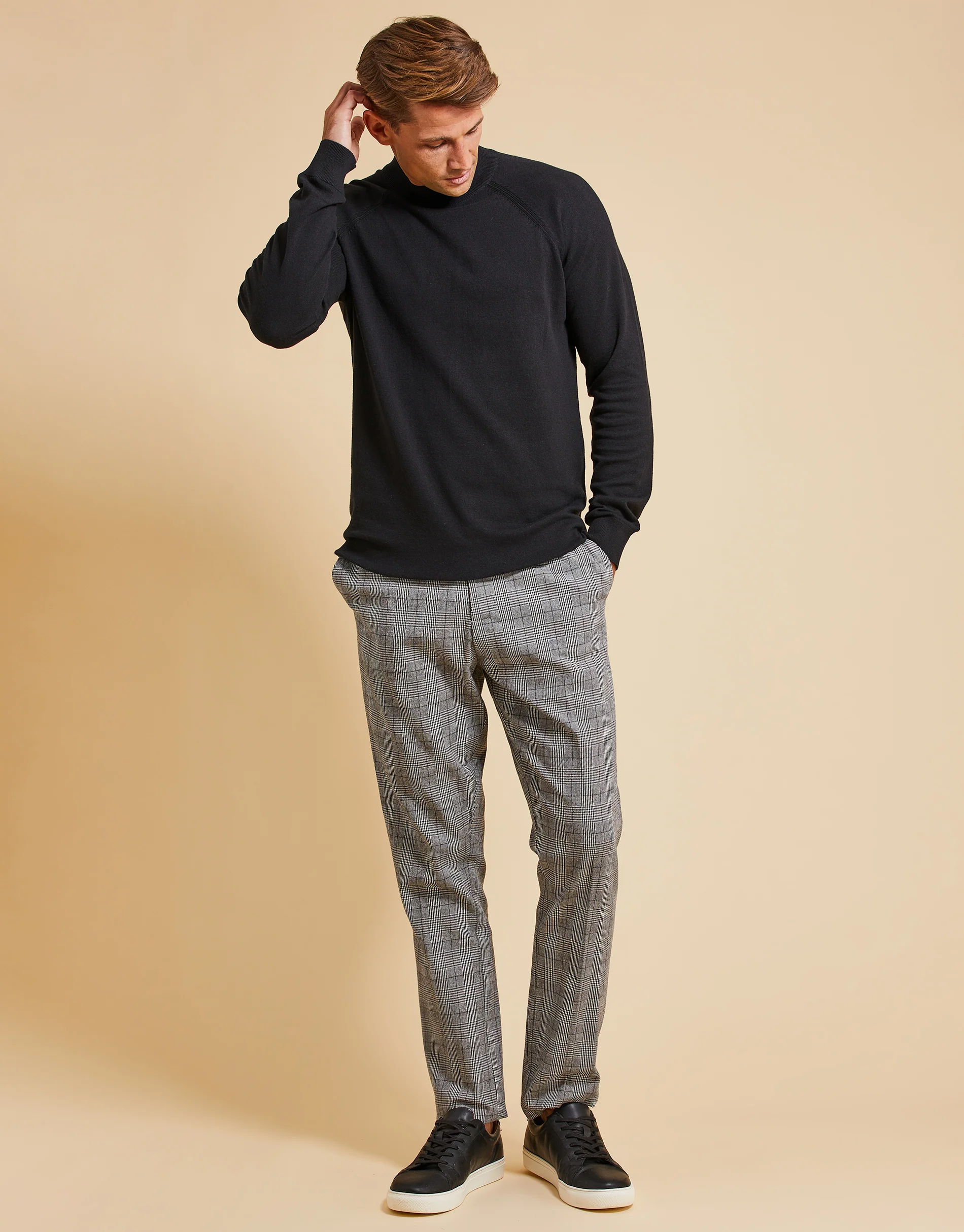 Threadbare Luxe Men's Black Turtleneck Jumper - Image 3