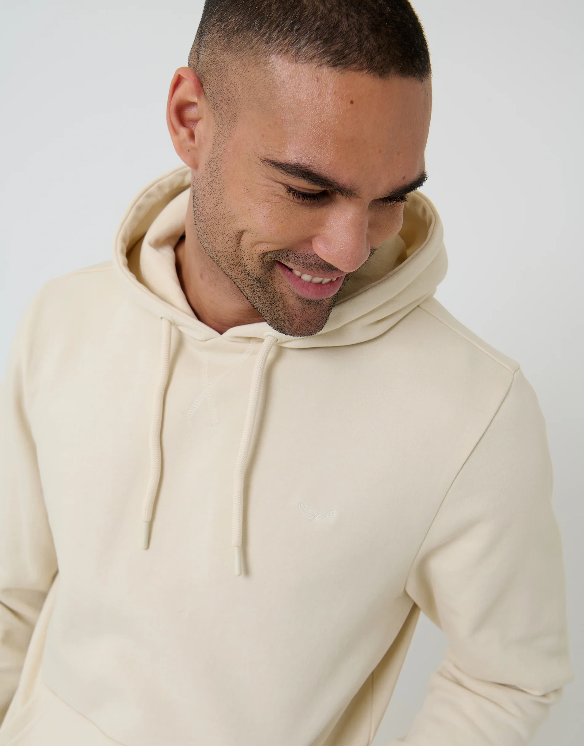 Overhead Hoodie in Beige - Image 4