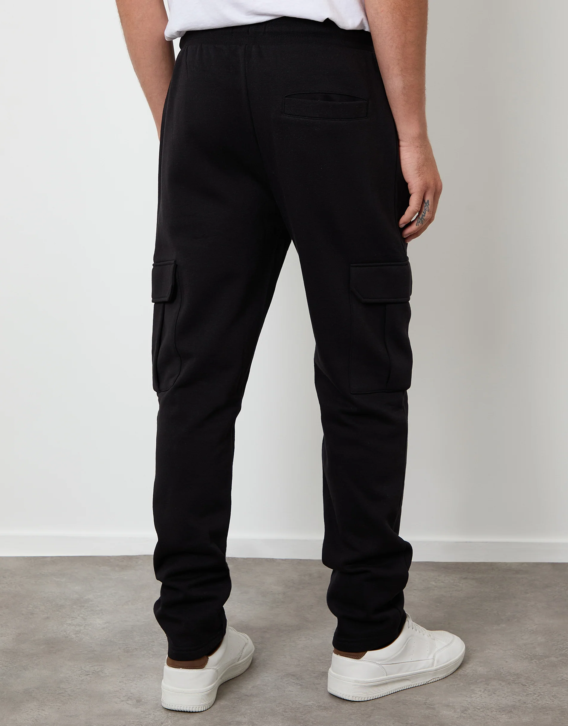 Cargo Joggers in Black - Image 3