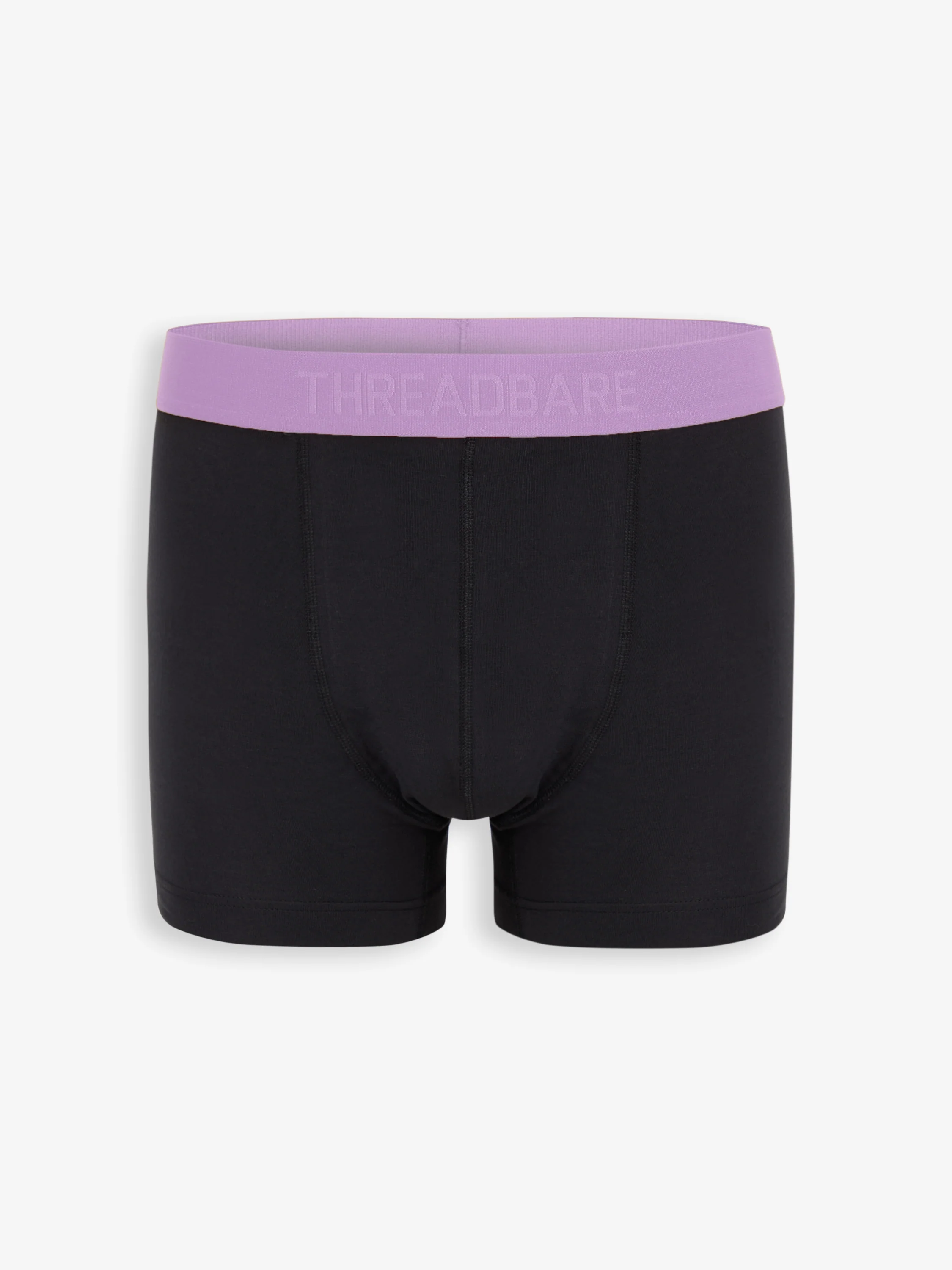 5 Pack Contrast Hipster Fit Boxer Shorts in Black - Image 3