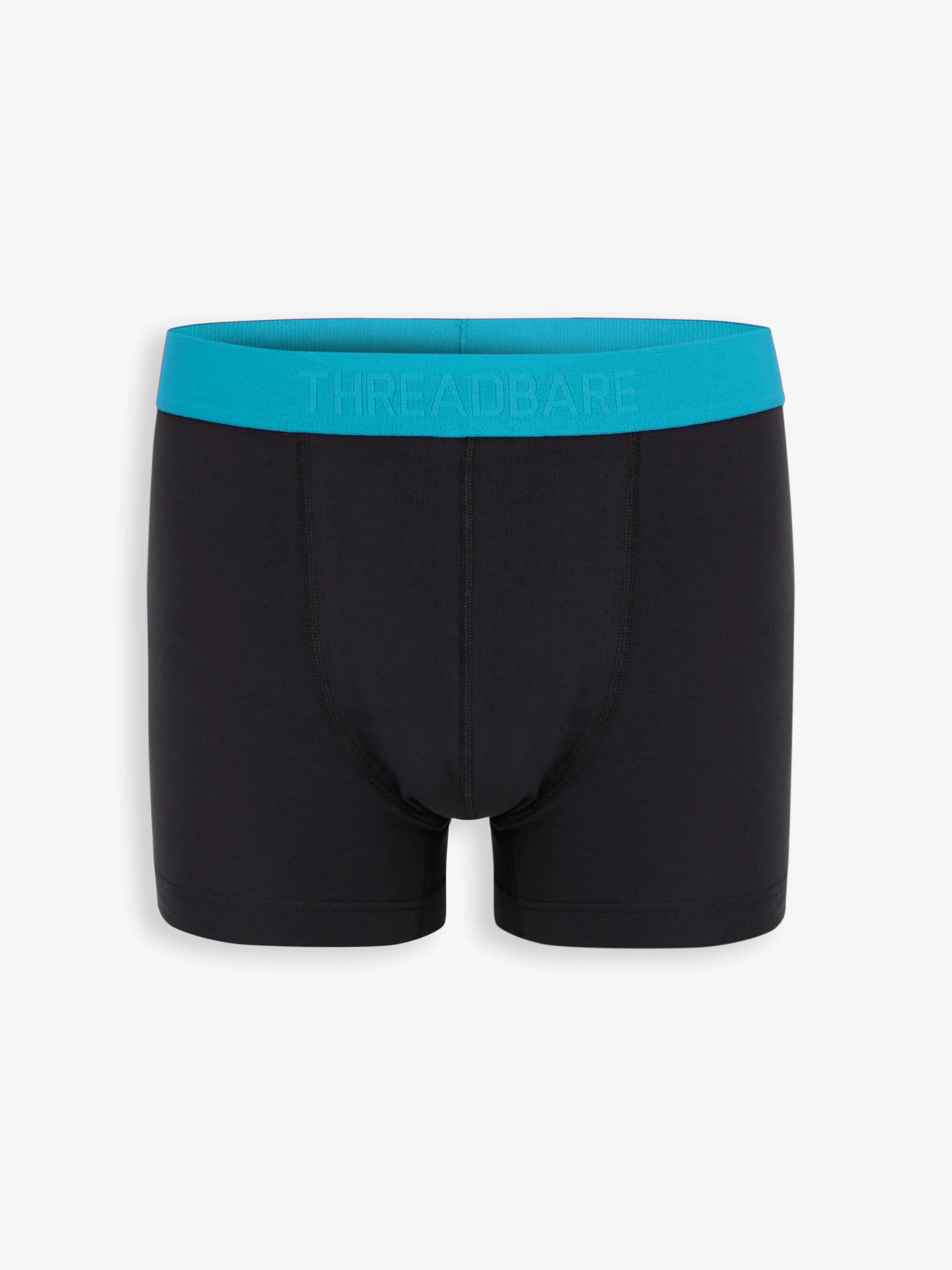 5 Pack Contrast Hipster Fit Boxer Shorts in Black - Image 4