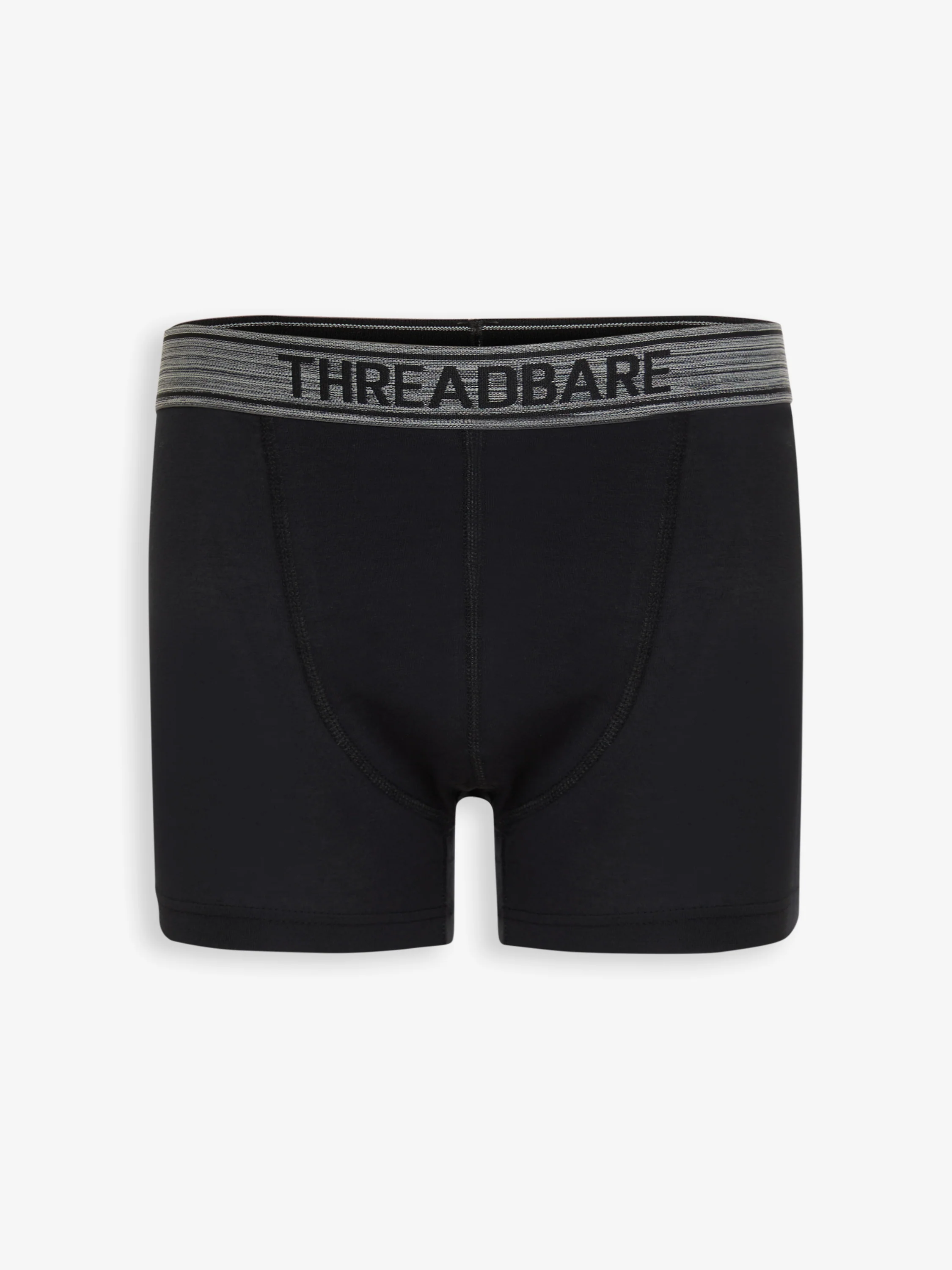 3 Pack Hipster Fit Boxer Shorts in Black - Image 2