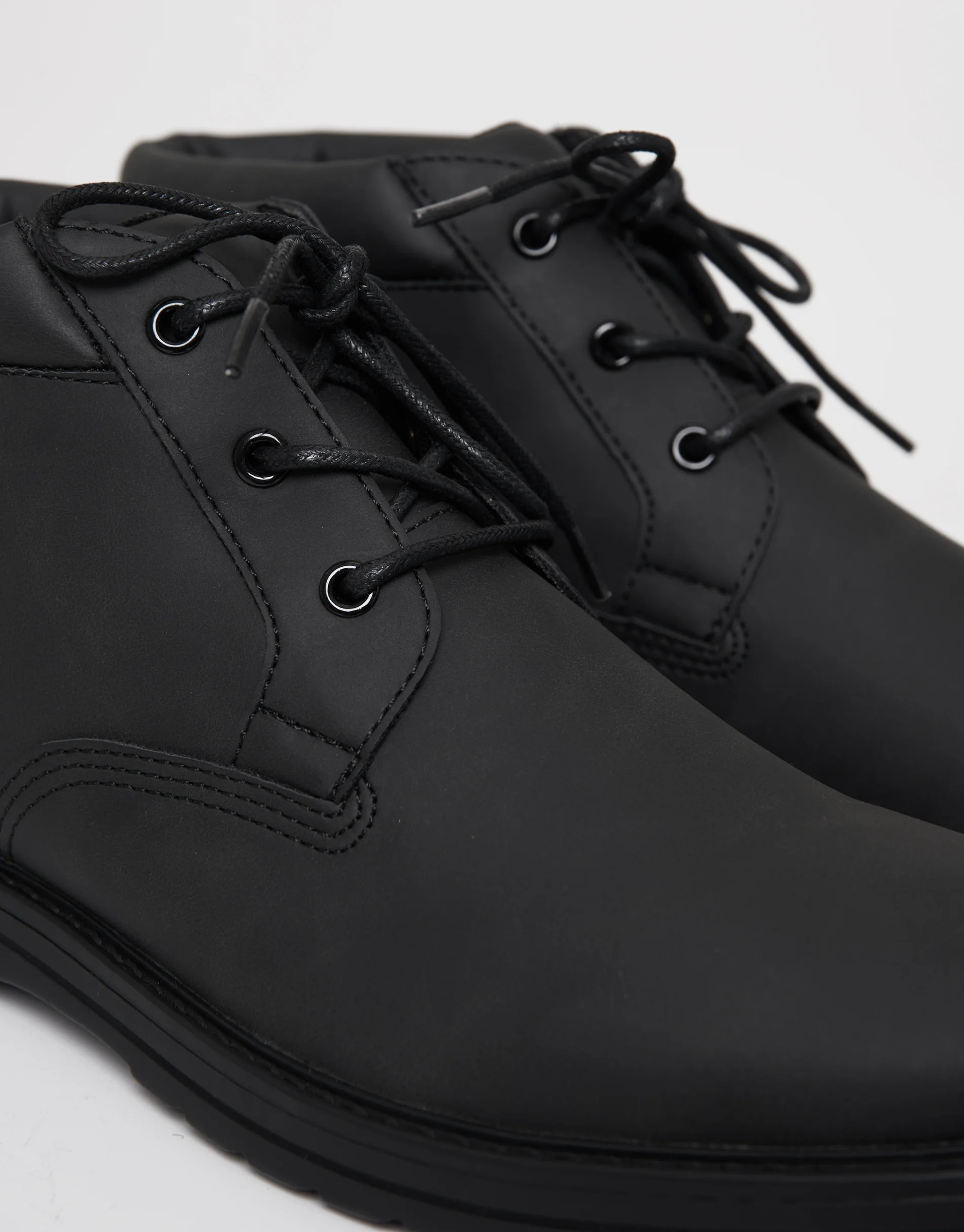 Lace Up Boots in Black - Image 3