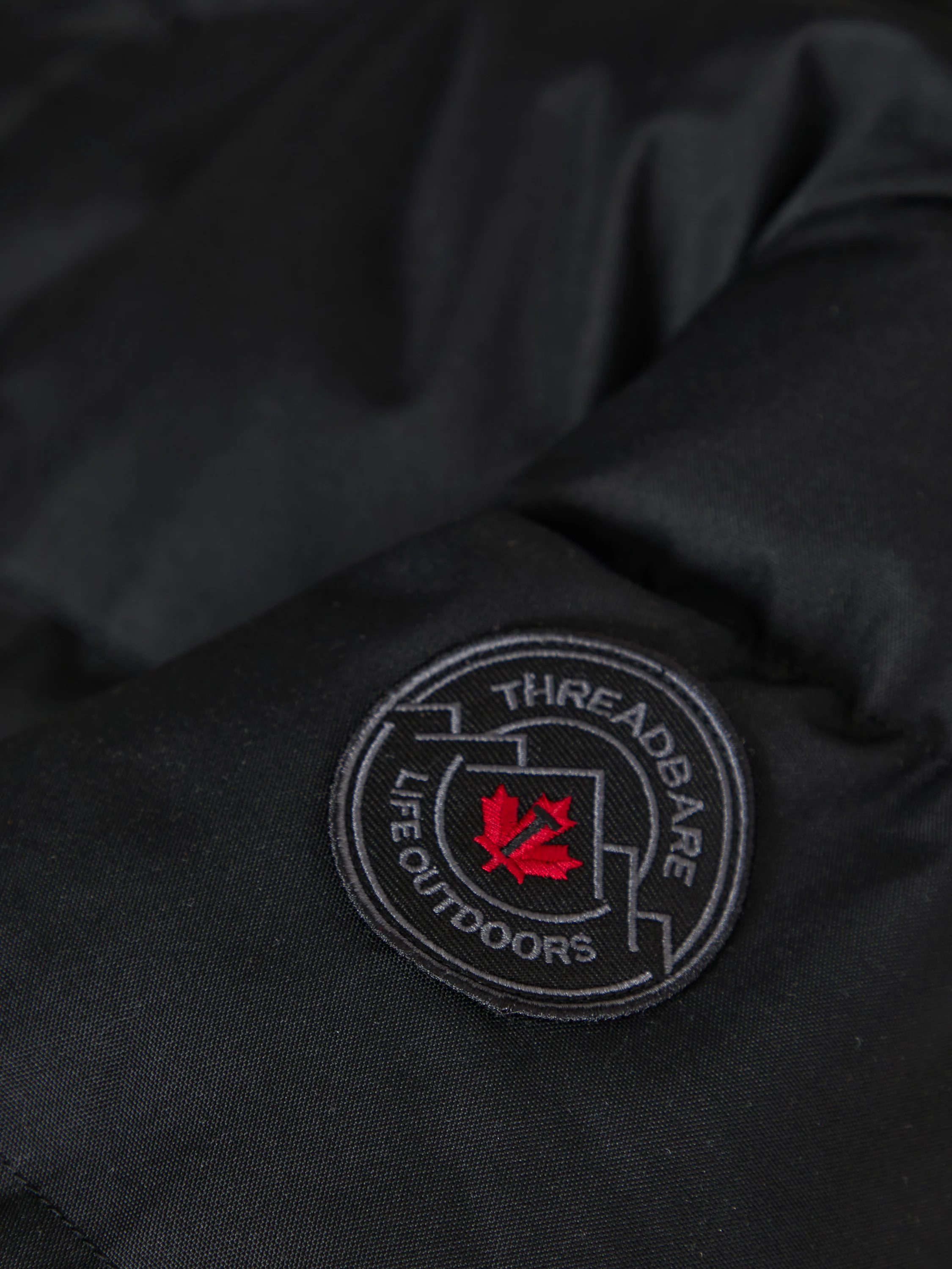 Longline Puffer Coat in Black - Image 5