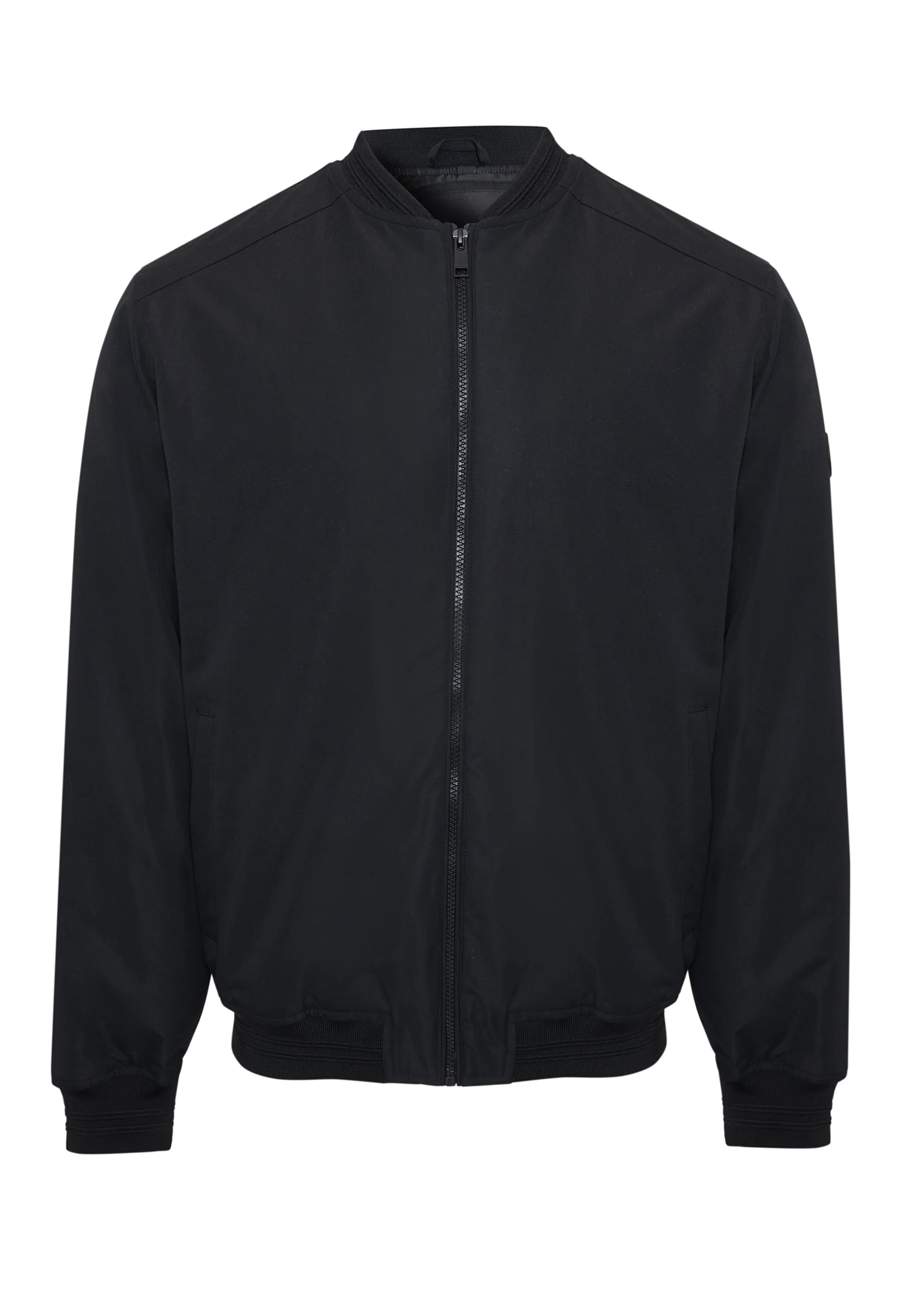 Padded Bomber Jacket in Black - Image 7
