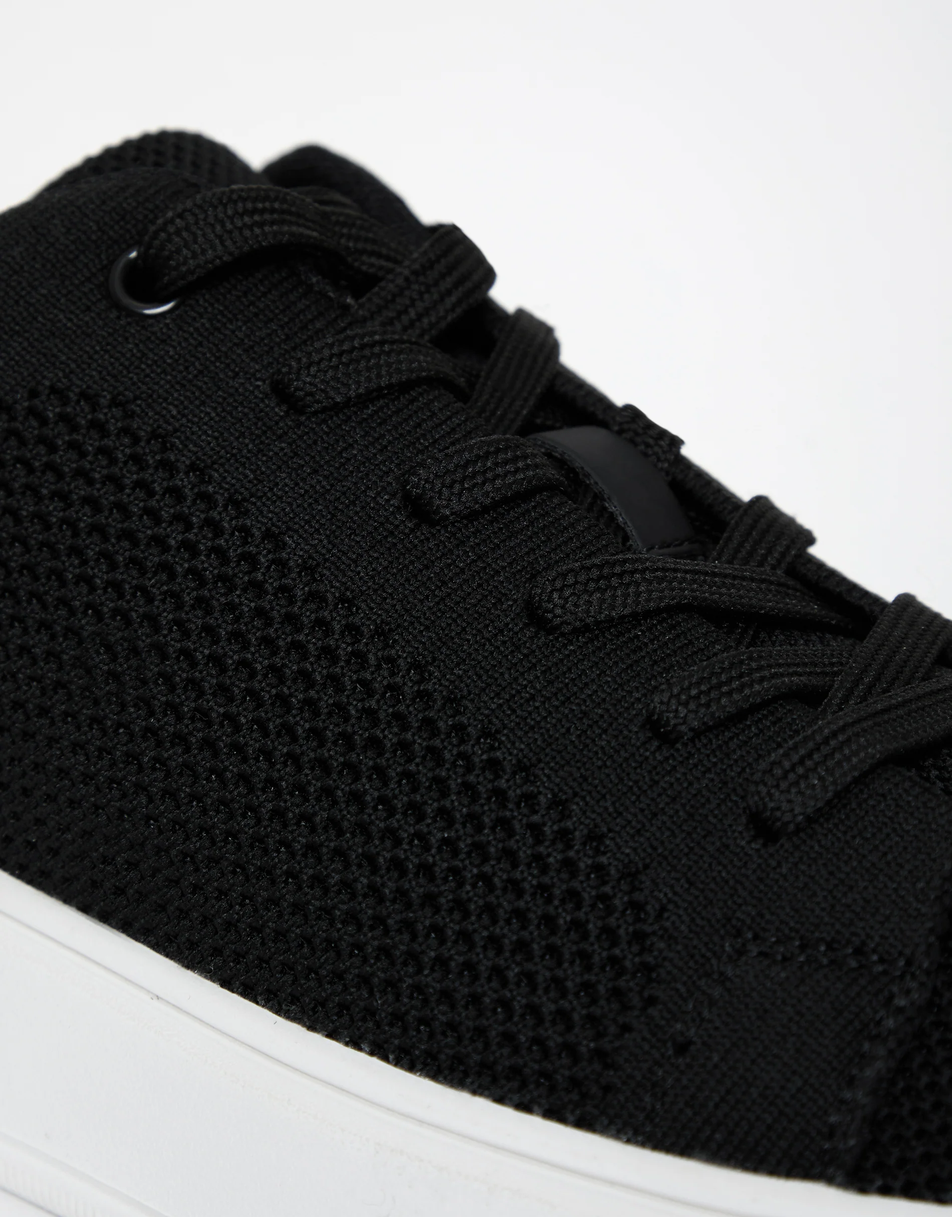 Textured Trainers in Black - Image 3