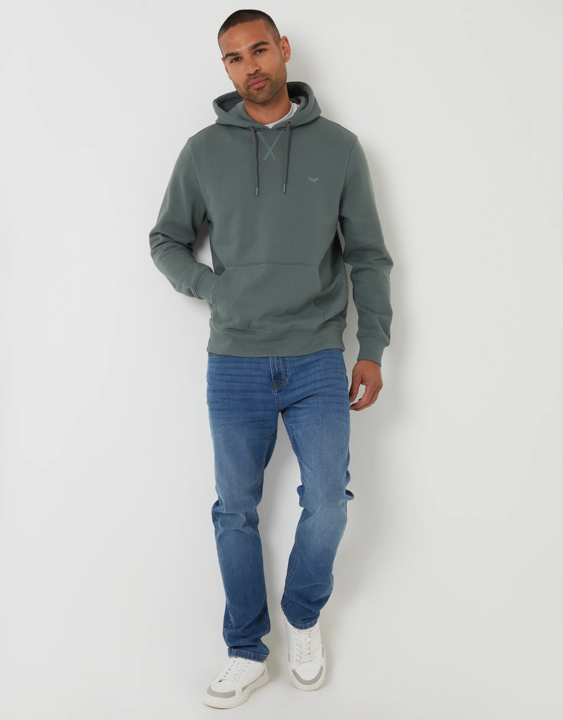 Overhead Hoodie in Petrol Blue - Image 3