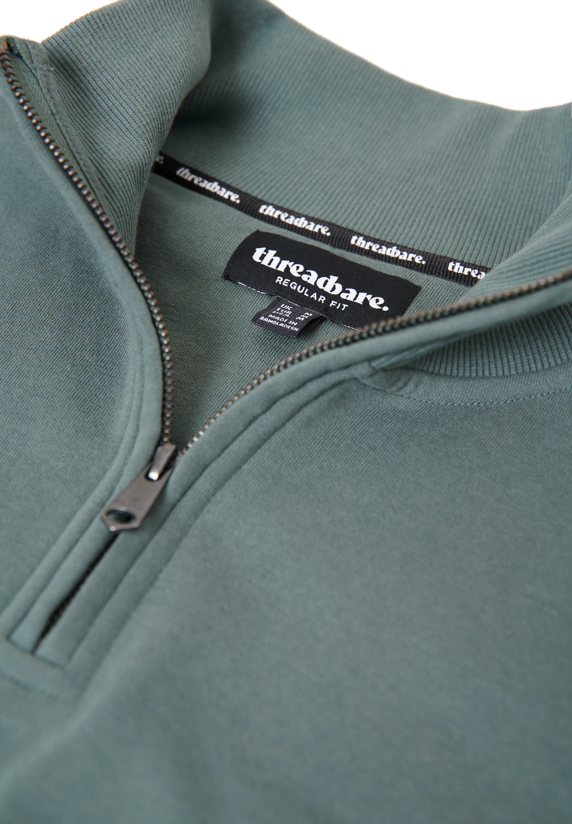Quarter Zip Sweatshirt in Blue - Image 5