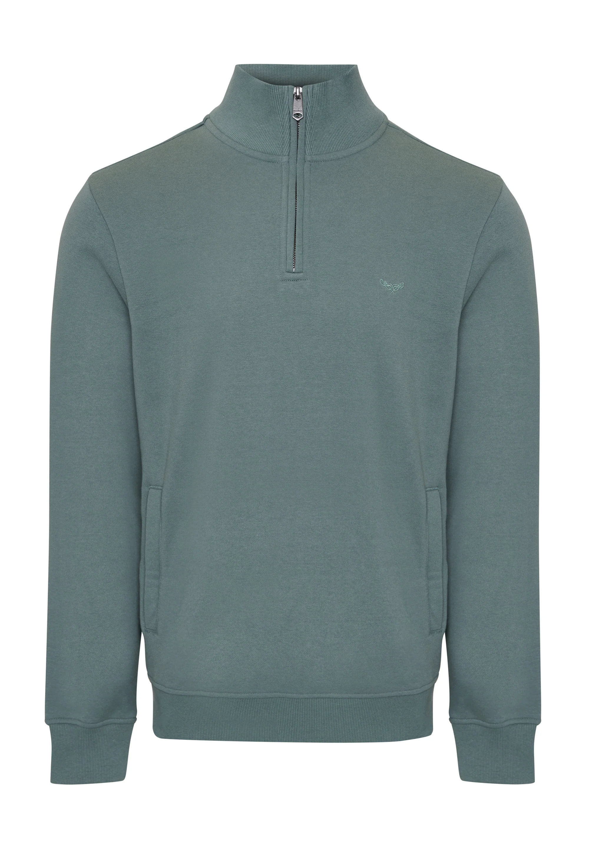 Quarter Zip Sweatshirt in Blue - Image 7