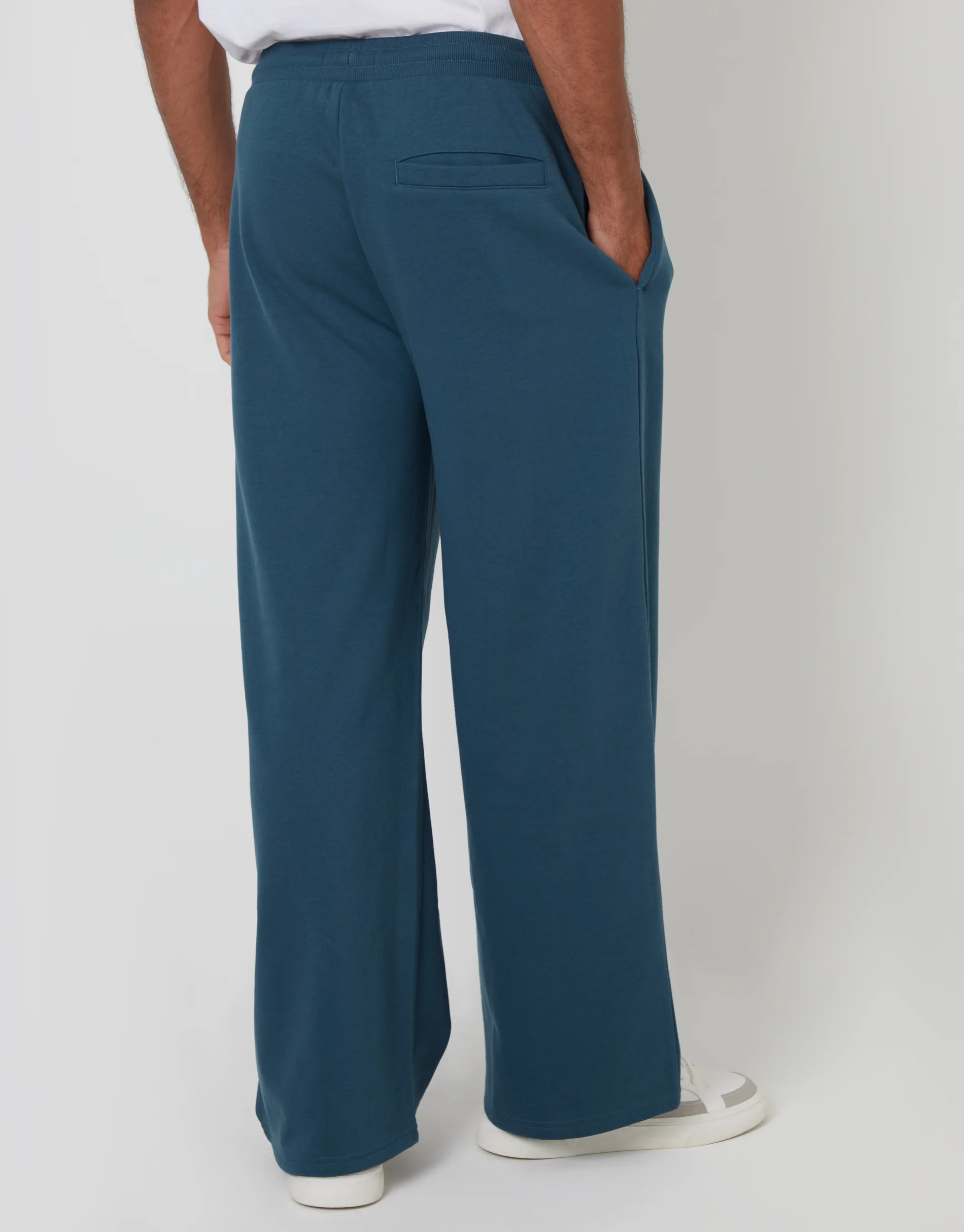 Wide Leg Joggers in Blue - Image 3