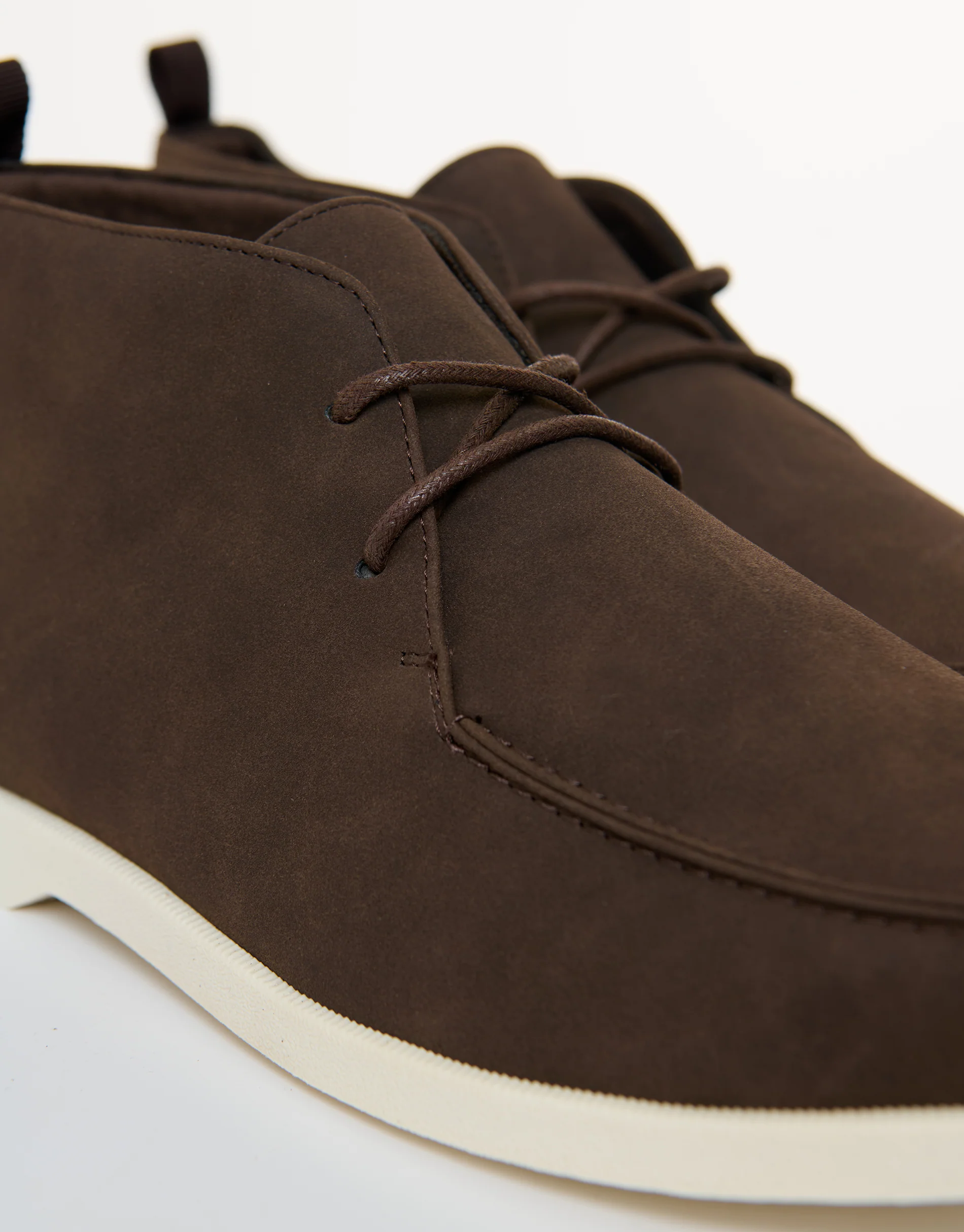Faux Suede Moccasin Boots in Brown - Image 4