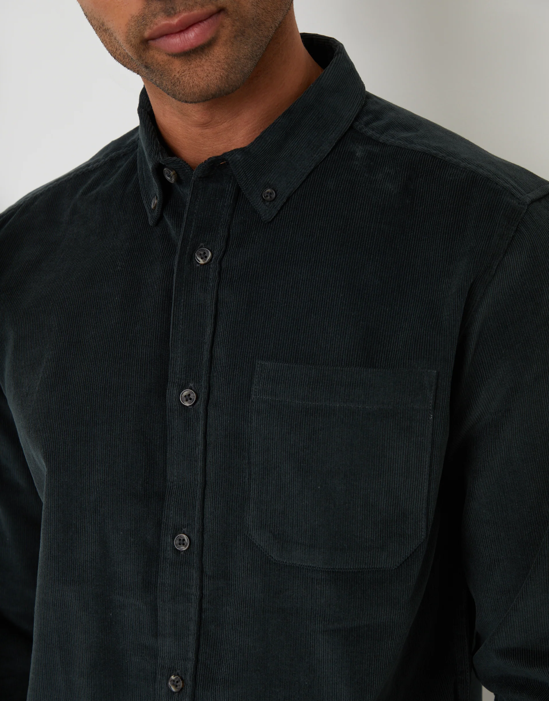 Corduroy Shirt in Dark Blue - Image 5