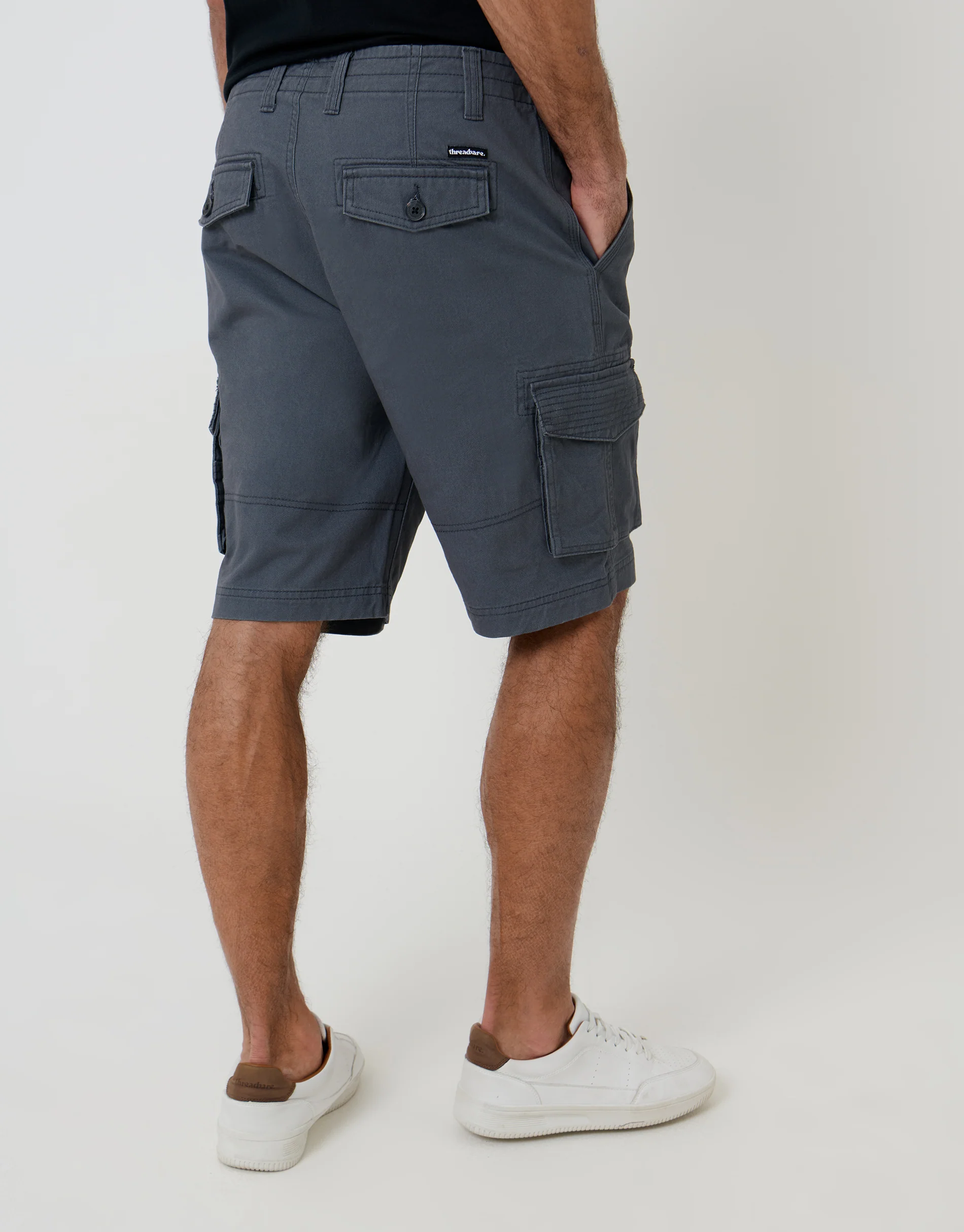 Cargo Shorts in Dark Grey - Image 3
