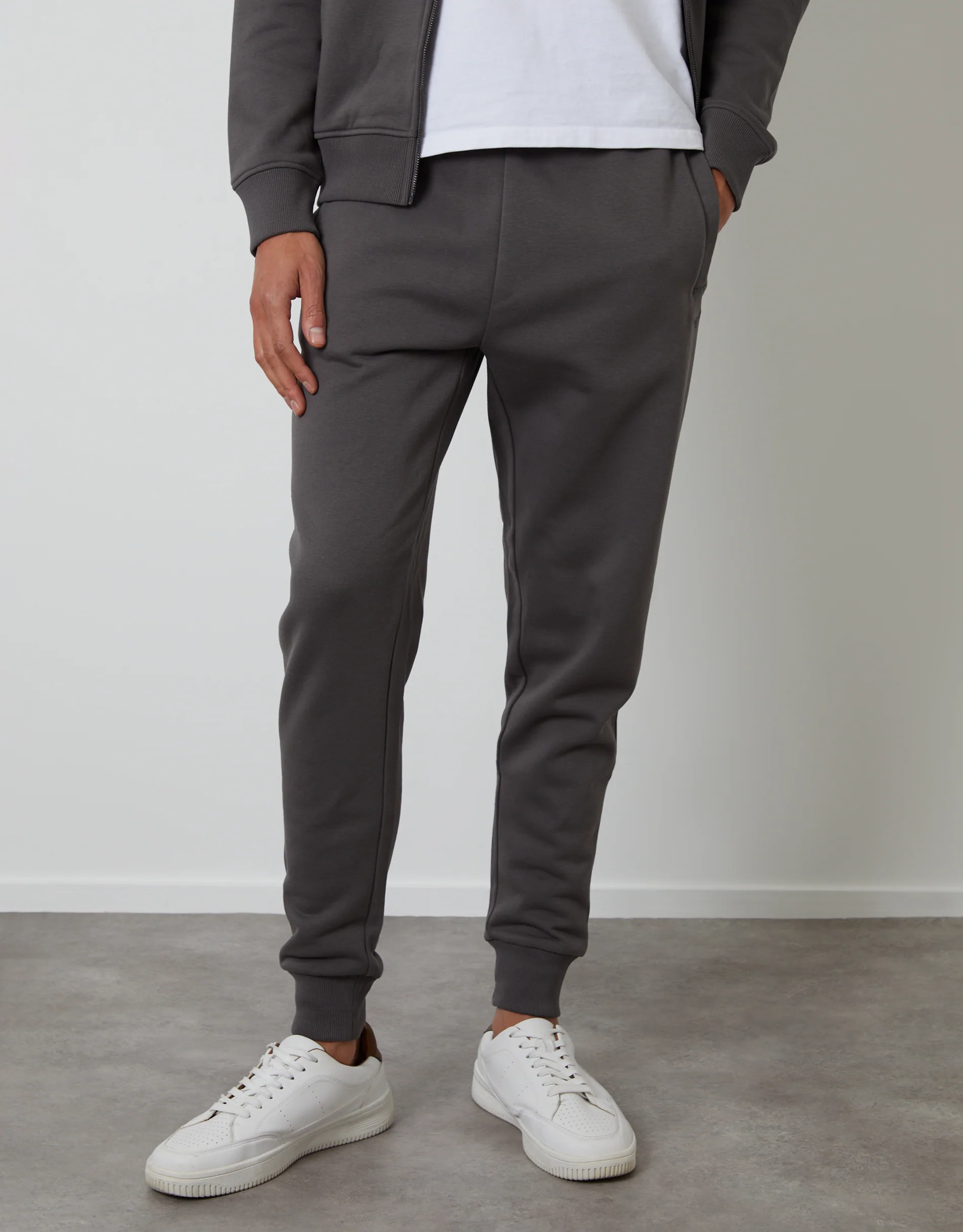 Regular Fit Joggers in Dark Grey - Image 2