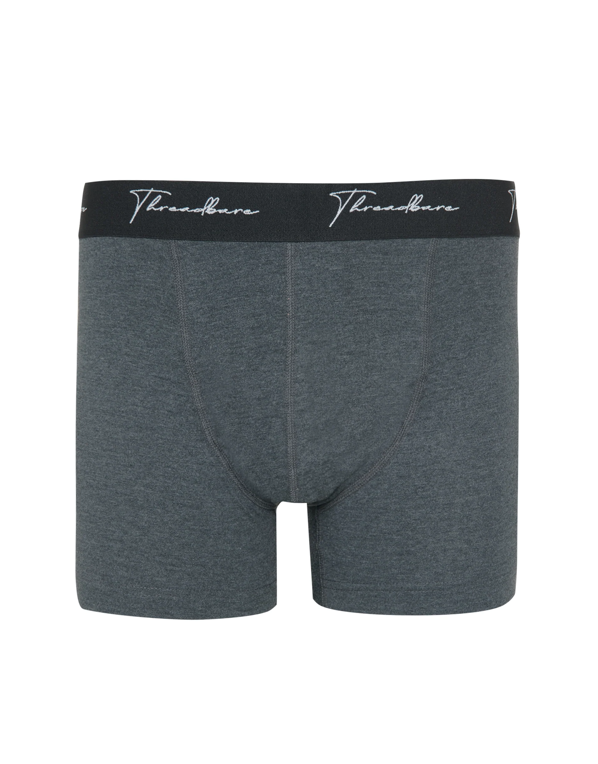 3 Pack Hipster Fit Script Boxer Shorts in Dark Mix - Image 3
