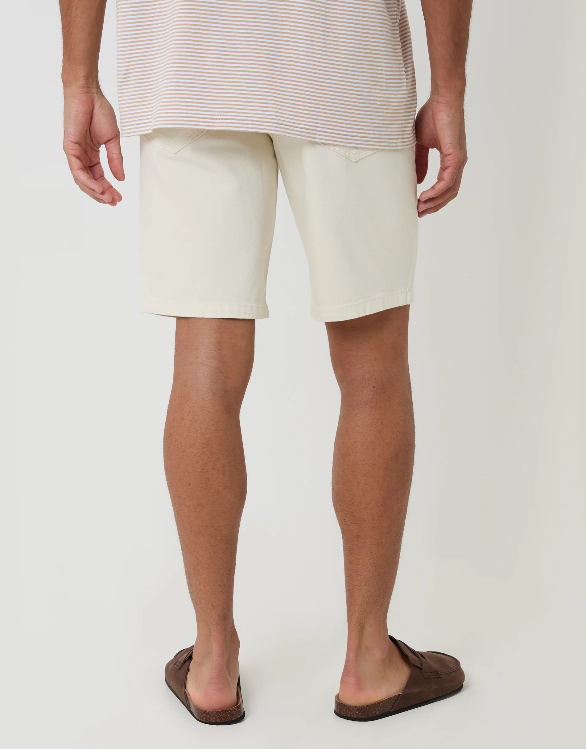 Denim Shorts in Ecru - Image 2